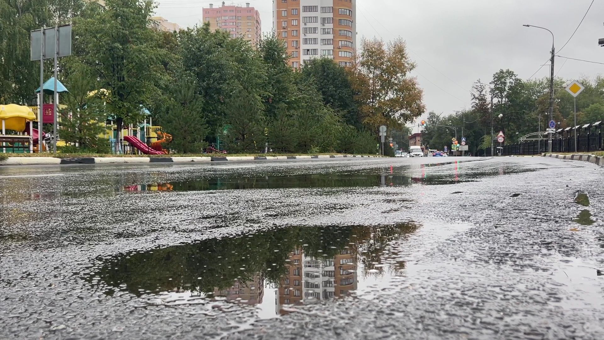 Реутов, непогода, ураган, дождь, деревья,