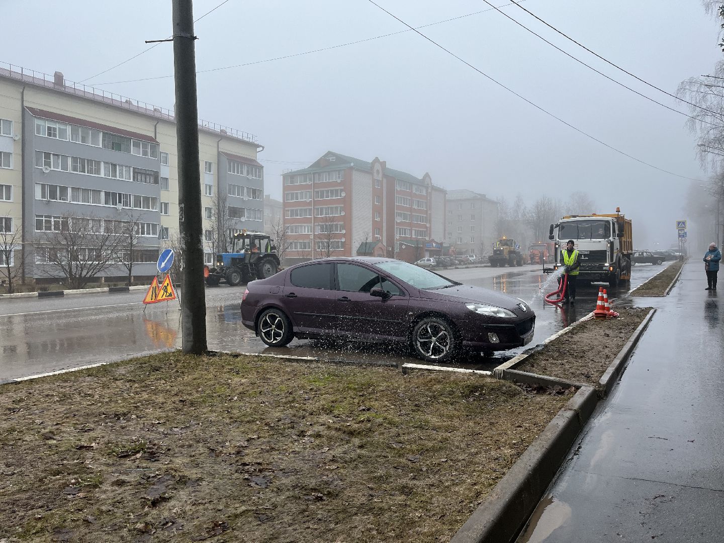 Шаховская, уборка, уборка улиц