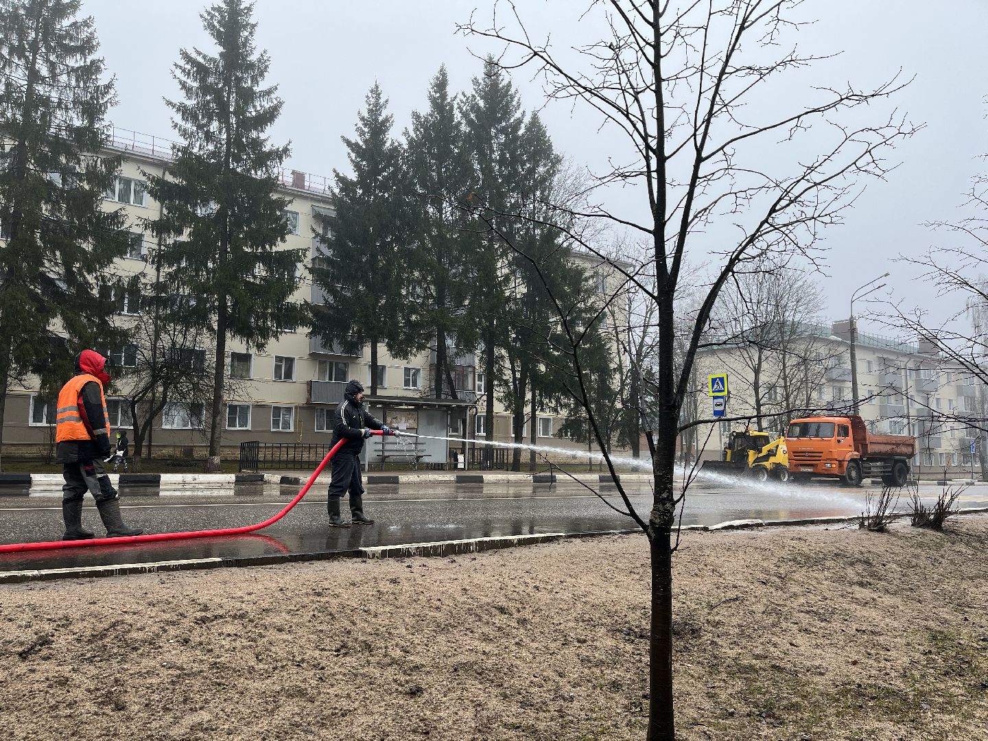 Шаховская, уборка, уборка улиц