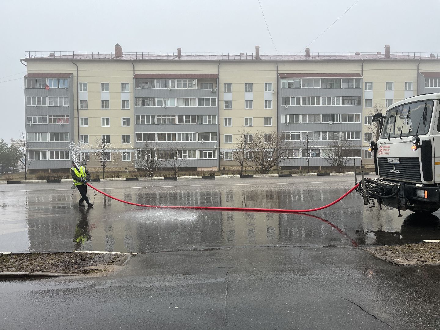 Шаховская, уборка, уборка улиц