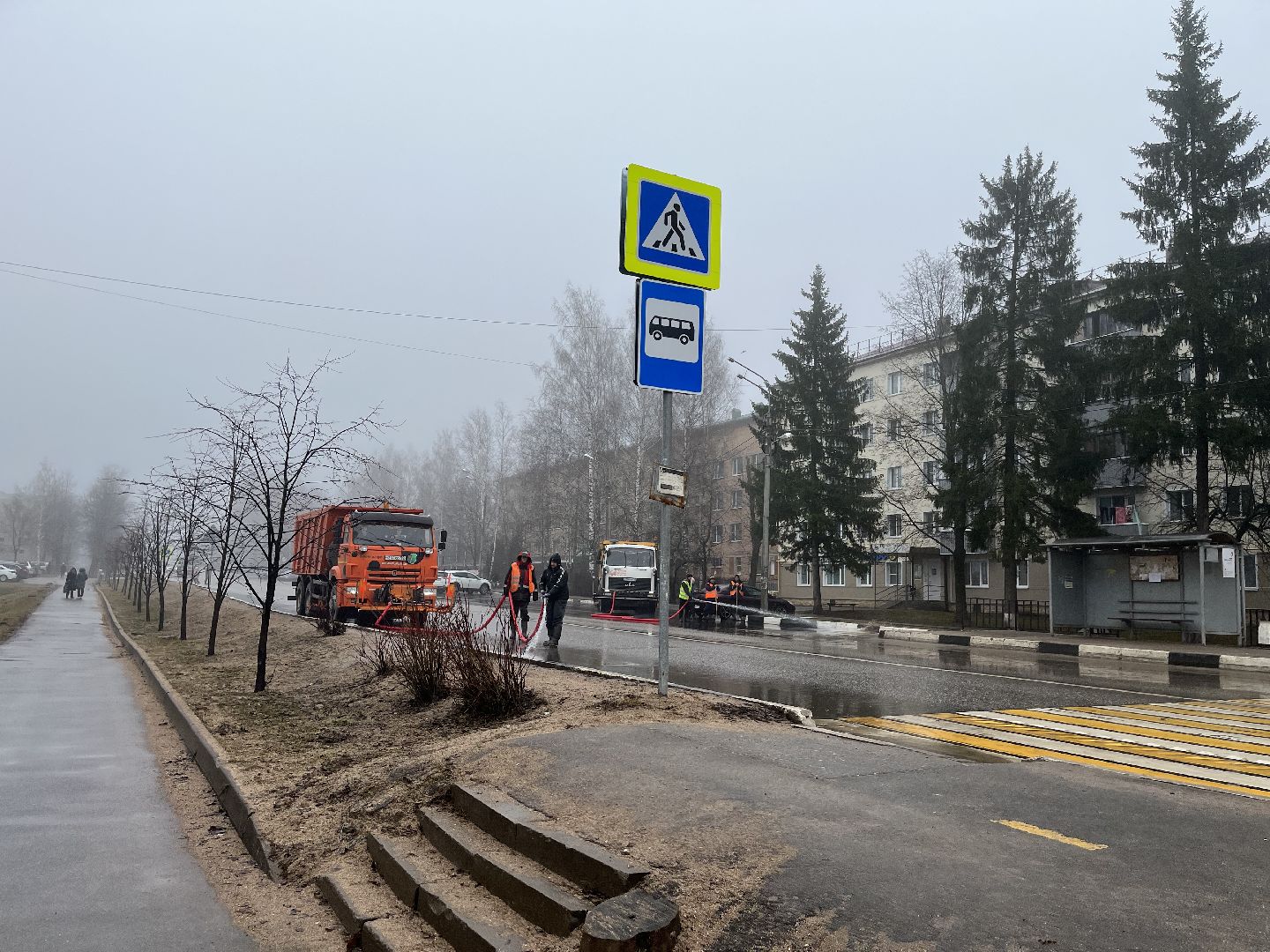 Шаховская, уборка, уборка улиц