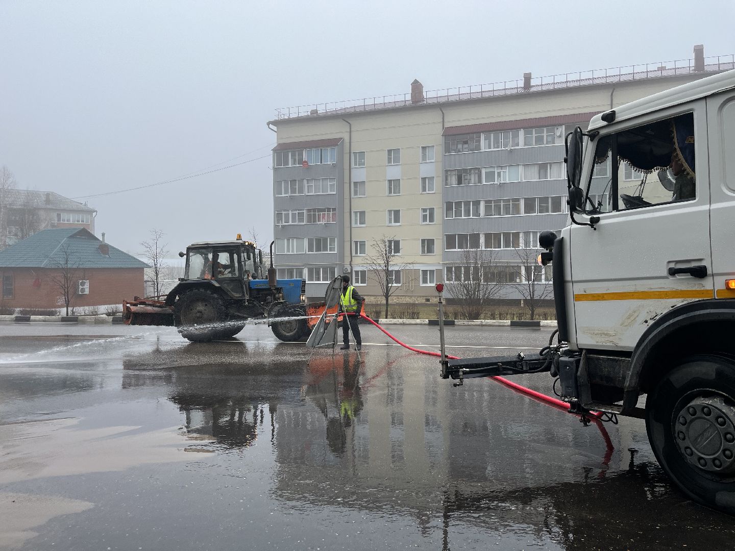 Шаховская, уборка, уборка улиц