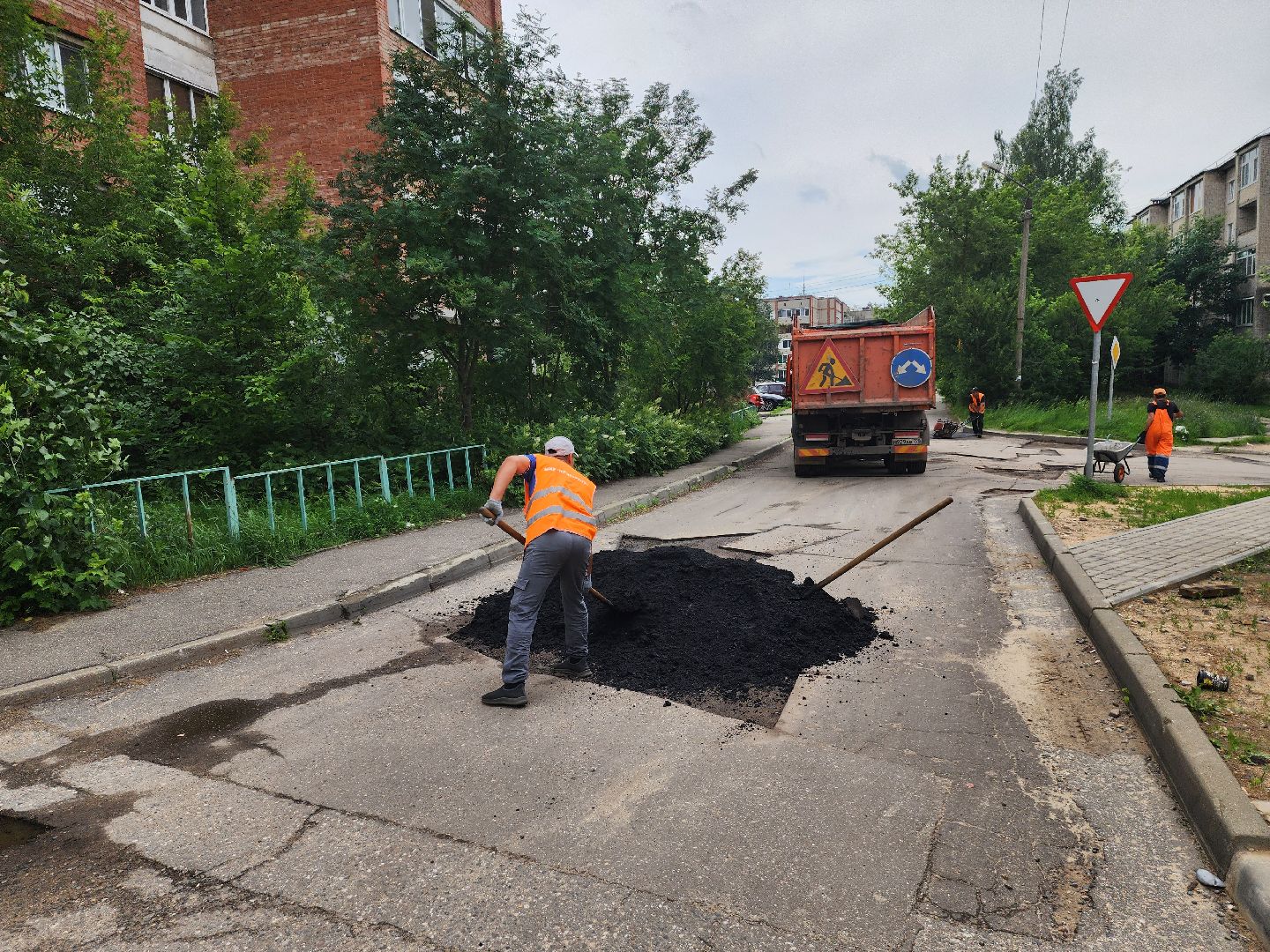 красноармейск, г.о. пушкинский, ямочный ремонт, дороги,