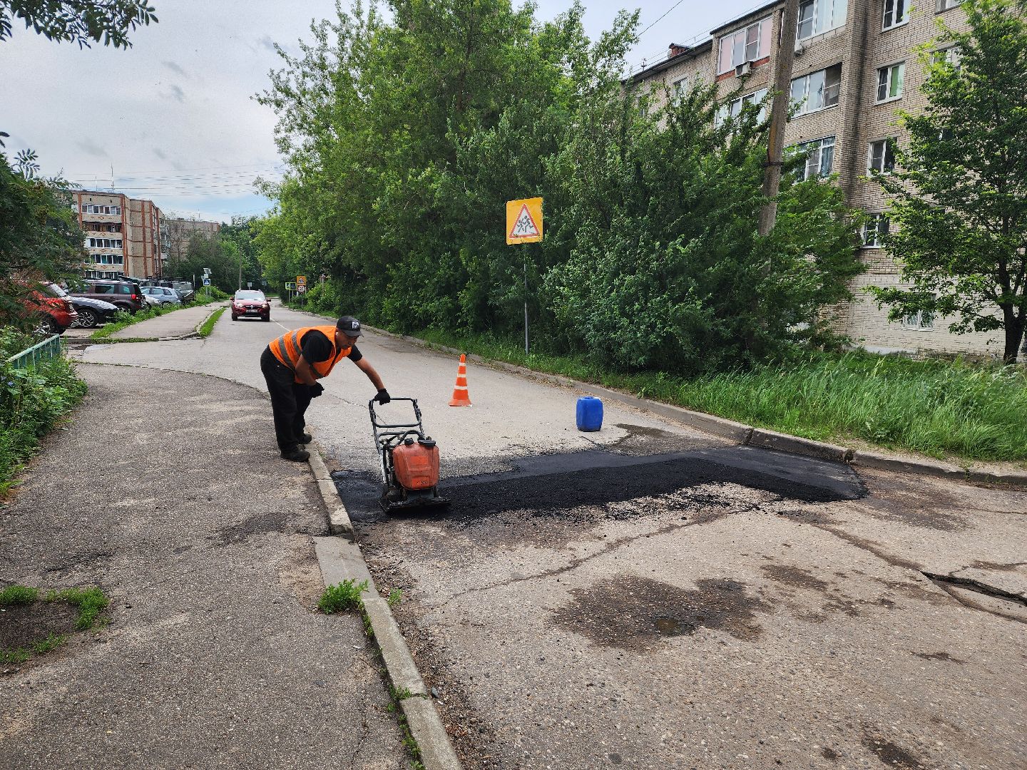 красноармейск, г.о. пушкинский, ямочный ремонт, дороги,