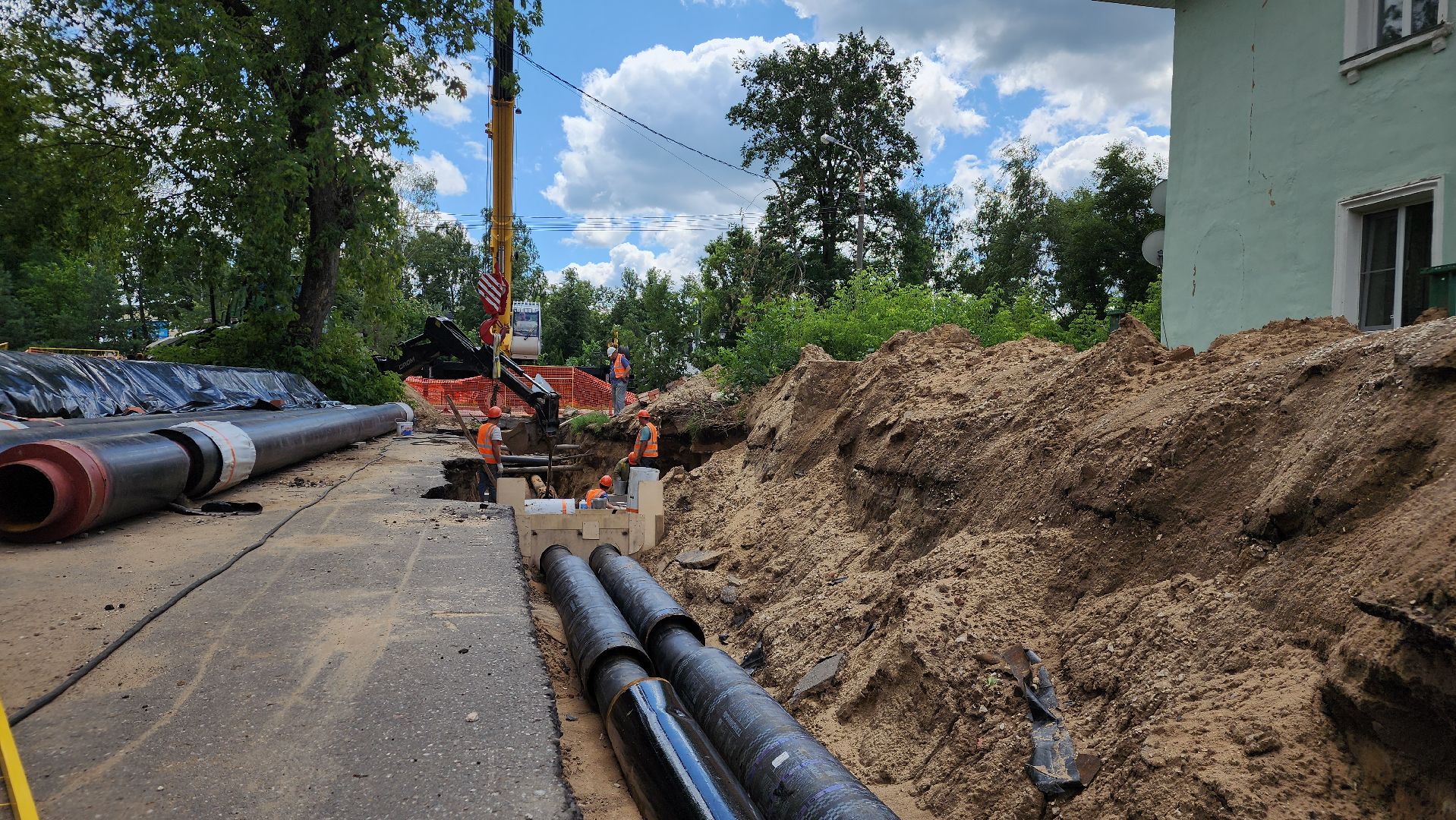 жкх, теплотрасса, капремонт теплосетей, Лосино-Петровский,