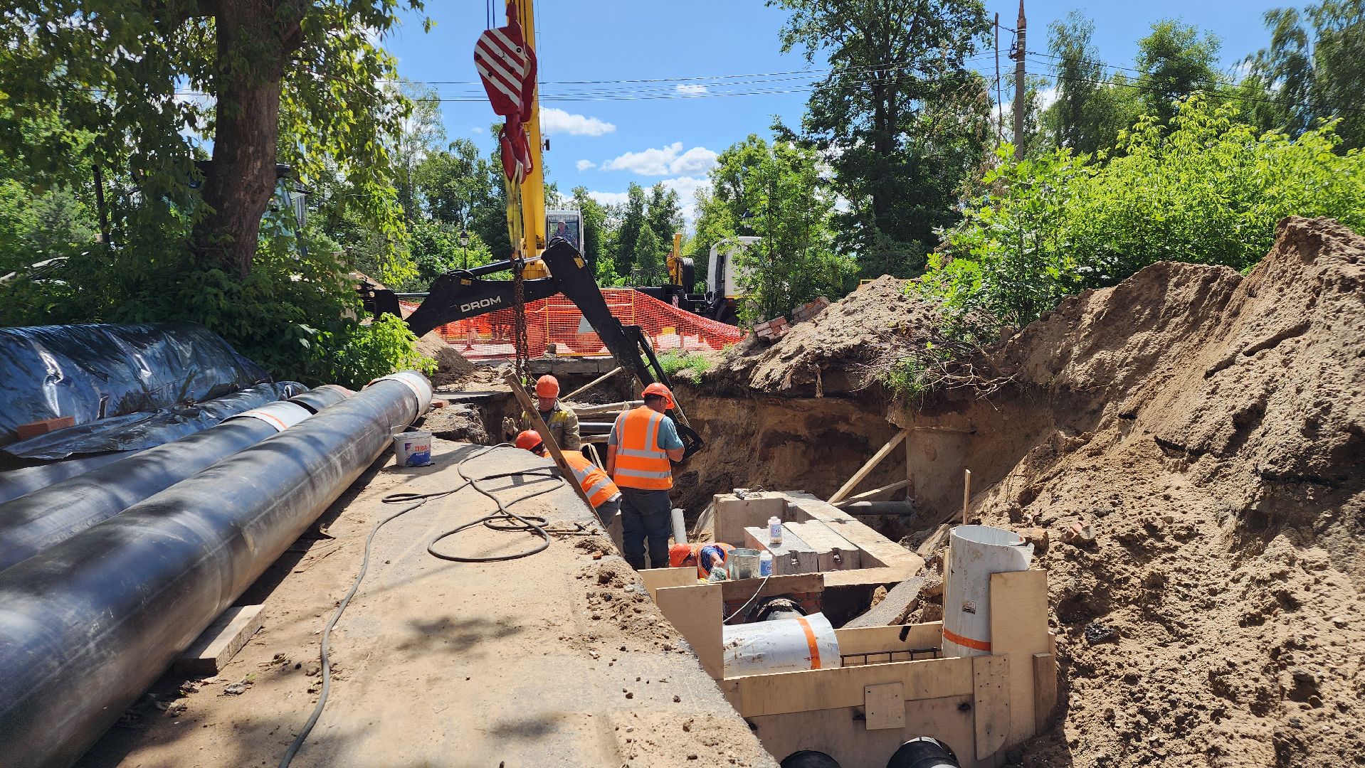 жкх, теплотрасса, капремонт теплосетей, Лосино-Петровский,
