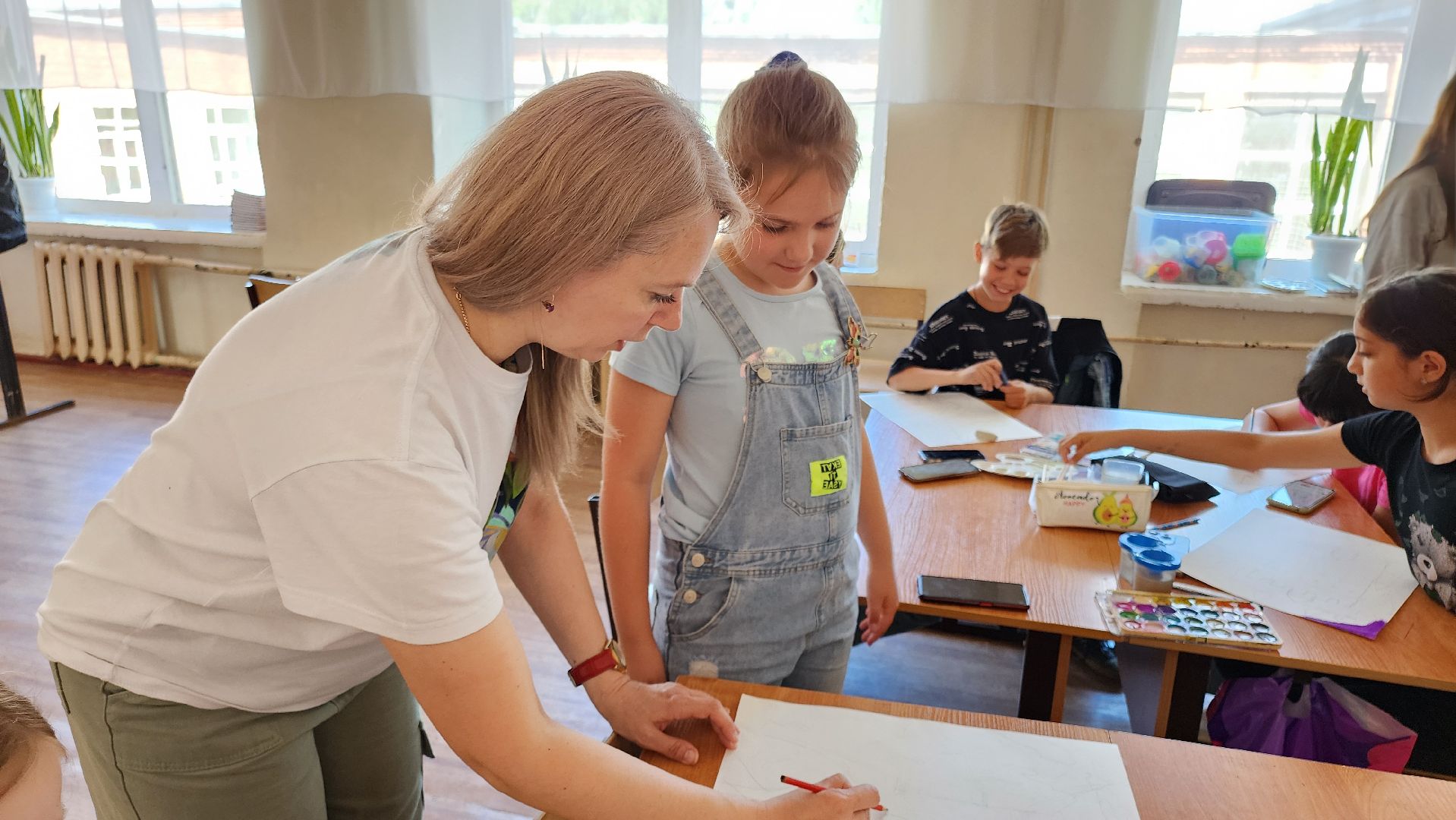 кашира, школа 1, детский лагерь, школьный лагерь, акварельки, рисование, изобразительное искусство, история искусства,