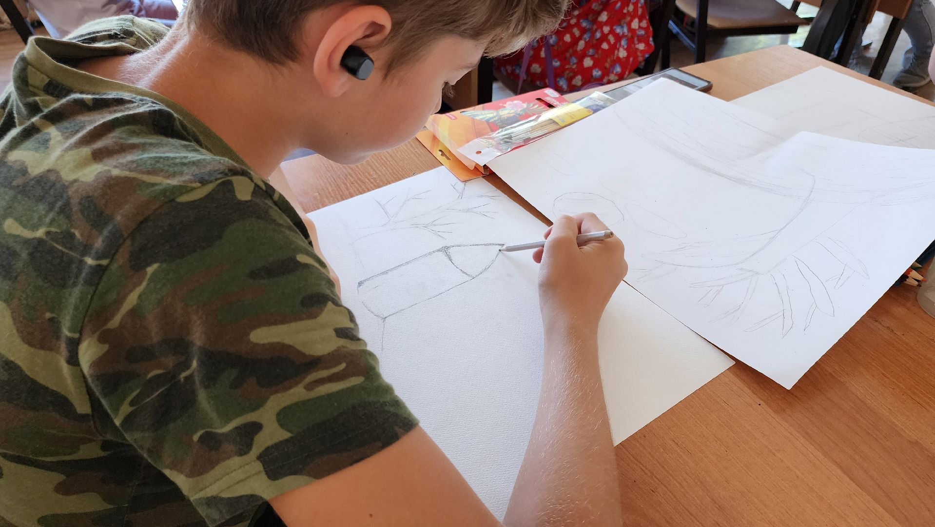 кашира, школа 1, детский лагерь, школьный лагерь, акварельки, рисование, изобразительное искусство, история искусства,