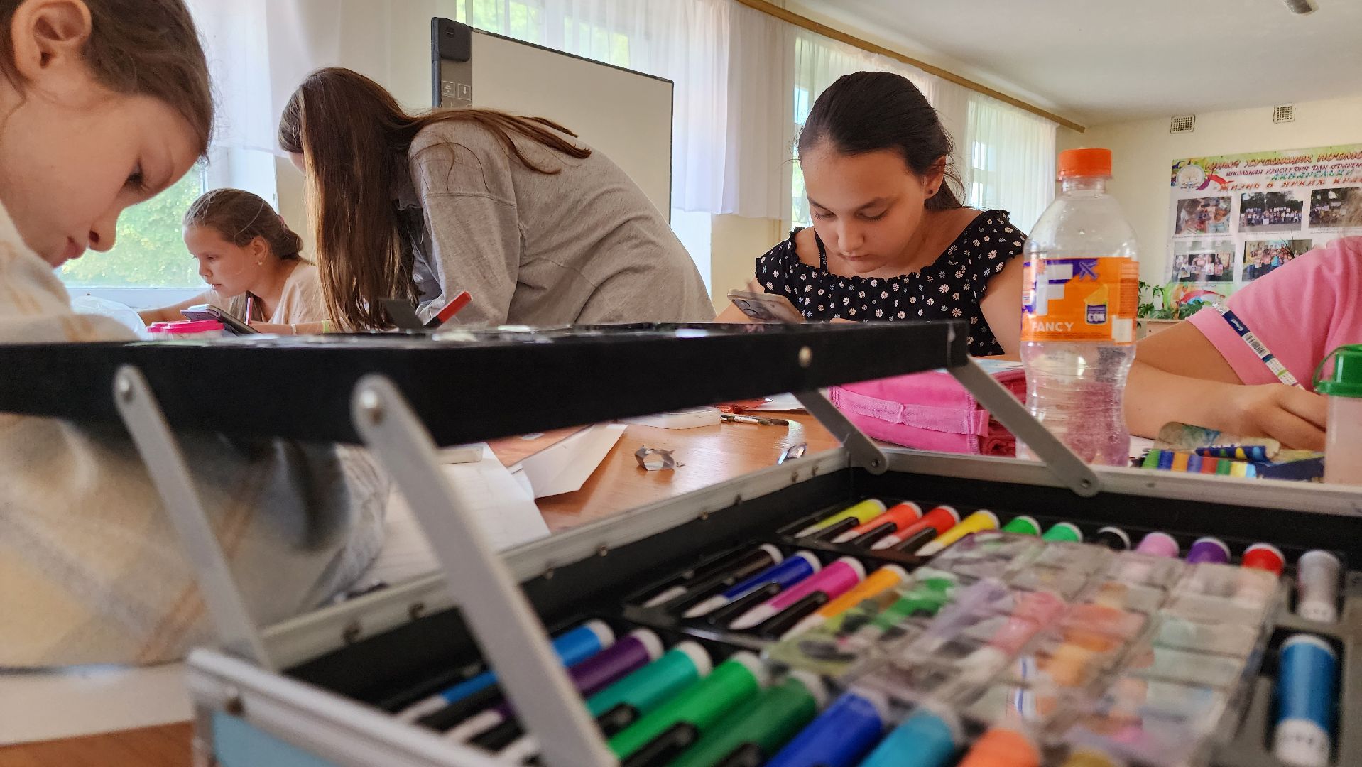 кашира, школа 1, детский лагерь, школьный лагерь, акварельки, рисование, изобразительное искусство, история искусства,