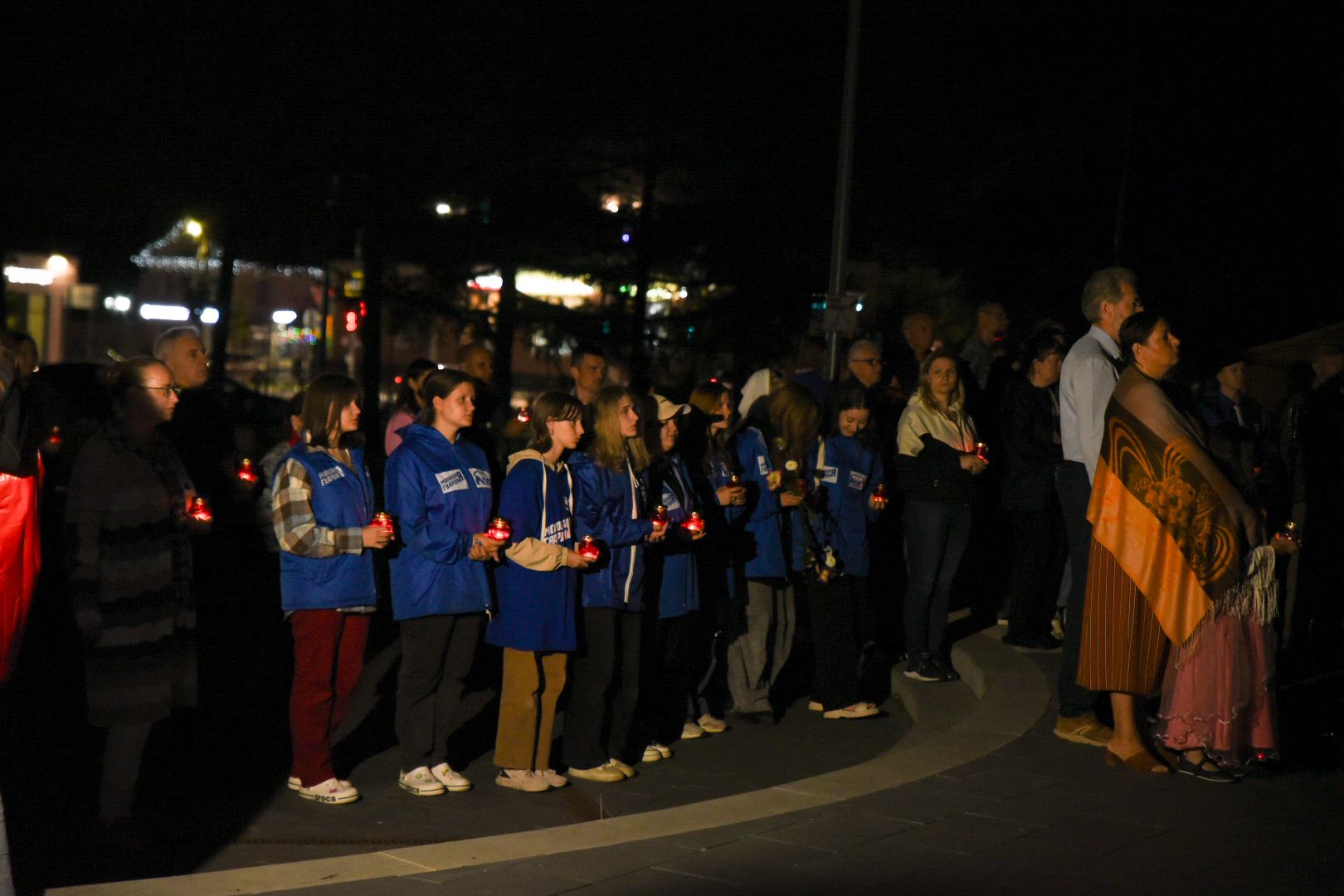 Бронницы, Свеча памяти, Огненная картина, Площадь Тимофеева, Акция памяти,