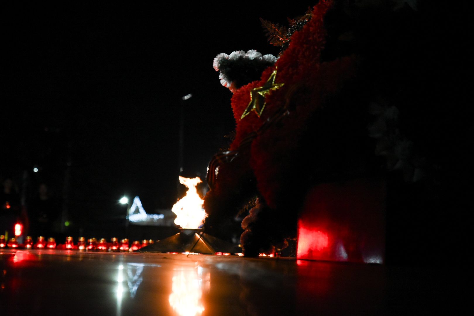 Бронницы, Свеча памяти, Огненная картина, Площадь Тимофеева, Акция памяти,