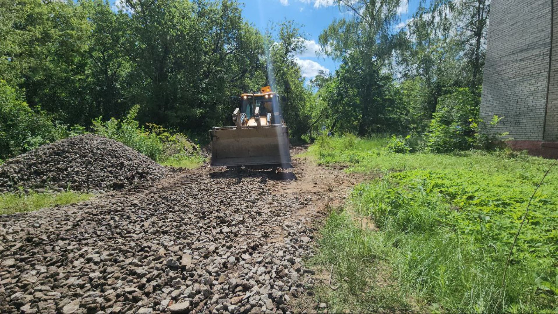 люберцы, глава городского округа люберцы владимир волков, пешеходная дорожка, тропинка, новая школа,просьбы жителей,