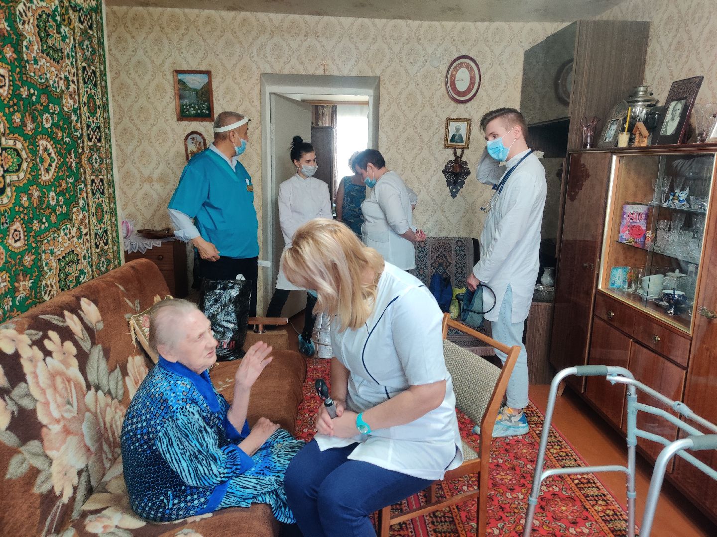 Красноармейск, медсанчасть, бригада врачей, выезд врачей, ветераны ВОВ, медосмотр ветеранов