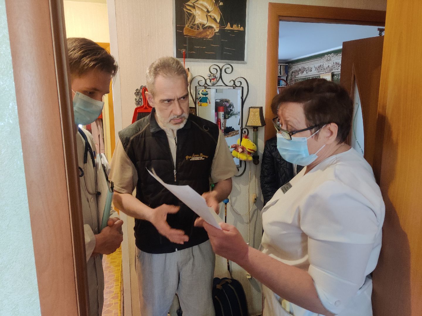 Красноармейск, медсанчасть, бригада врачей, выезд врачей, ветераны ВОВ, медосмотр ветеранов