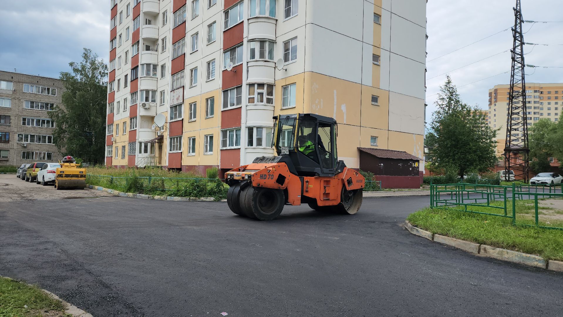 ямочный ремонт, Дворы, Лобня, Ремонт,