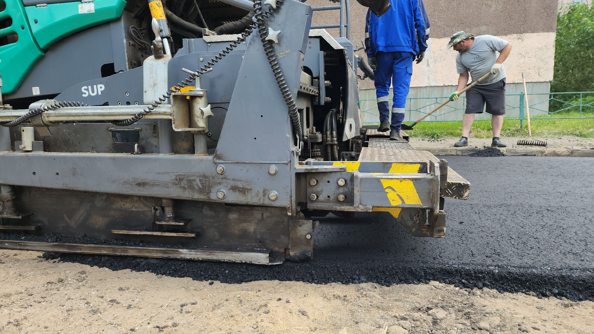 ямочный ремонт, Дворы, Лобня, Ремонт,