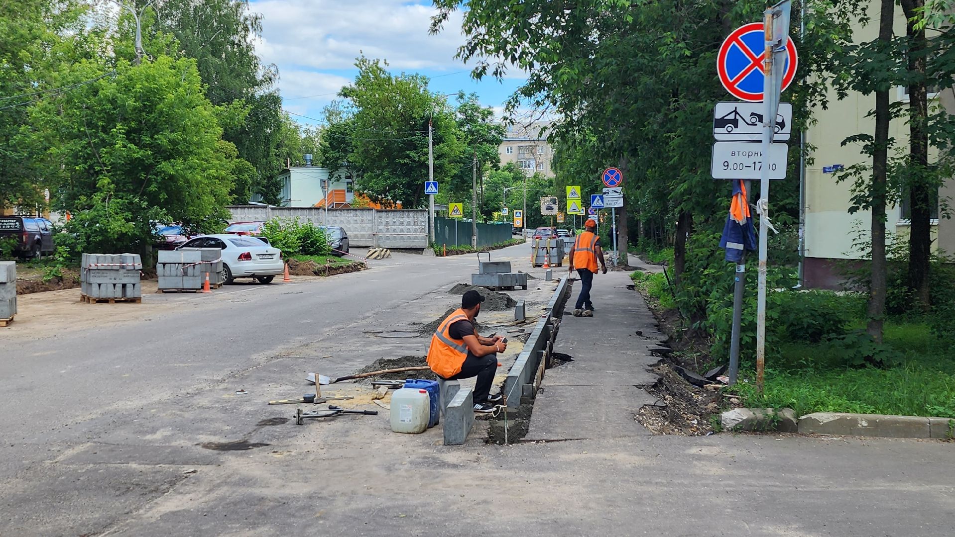 глава городского округа, борис аубакиров, ул Строительная, ремонт, реконструкция, дороги, жуковский,