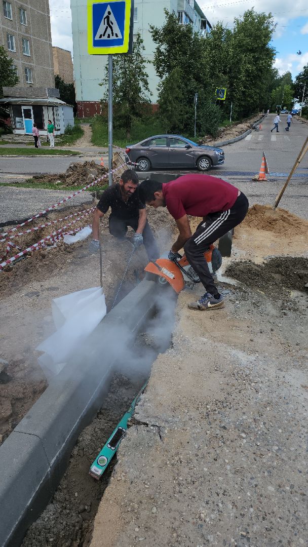 Ремонт дорог, Ремонт тротуаров, Руза, рузский городской округ, дорожные работы, московская область, подмосковье,