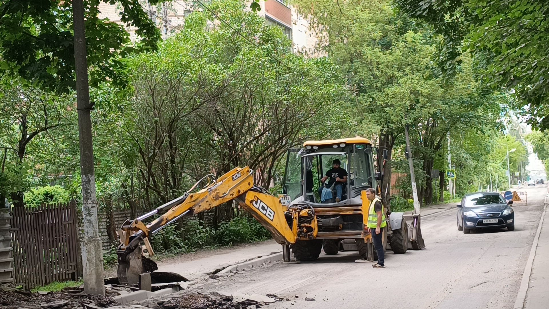 ремонт дорог, лобня, дорога,