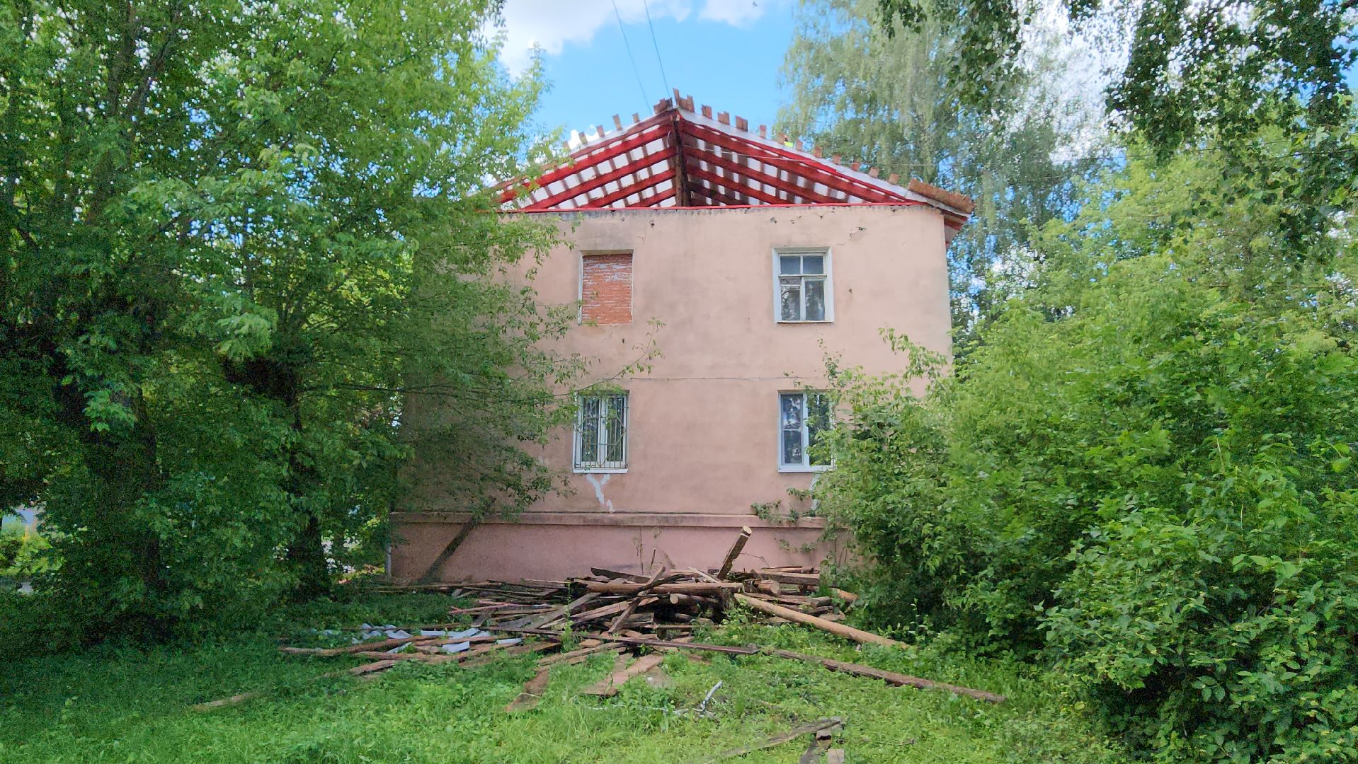 серпухов, улица калинина, замена кровли, капитальный ремонт, жкх,