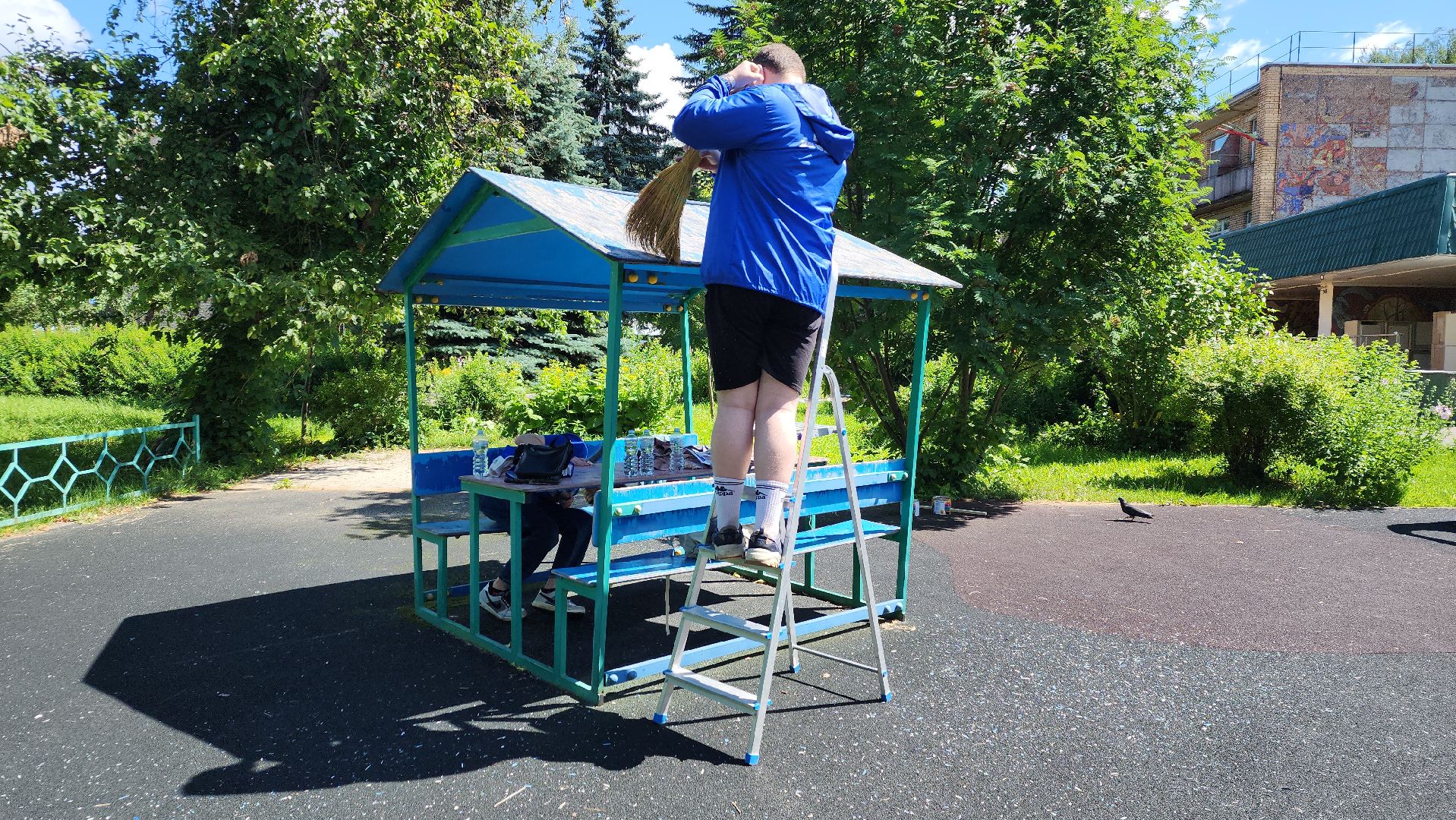 ивантеевка, центр социального обслуживания, благоустройство, детская игровая площадка, ремонт детских площадок,волонтерское движение,