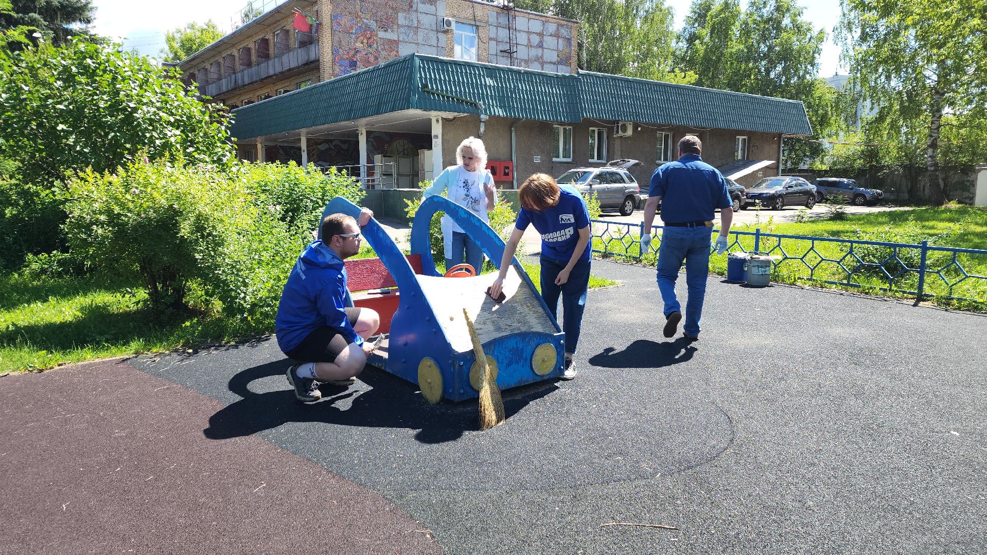ивантеевка, центр социального обслуживания, благоустройство, детская игровая площадка, ремонт детских площадок,волонтерское движение,