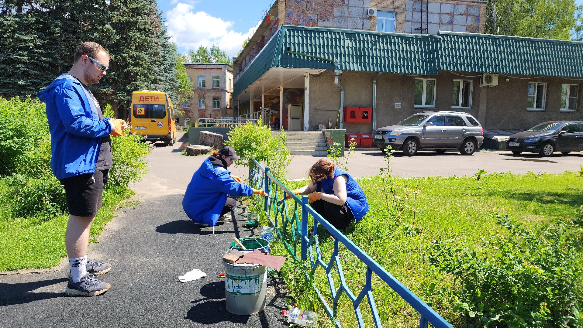 ивантеевка, центр социального обслуживания, благоустройство, детская игровая площадка, ремонт детских площадок,волонтерское движение,