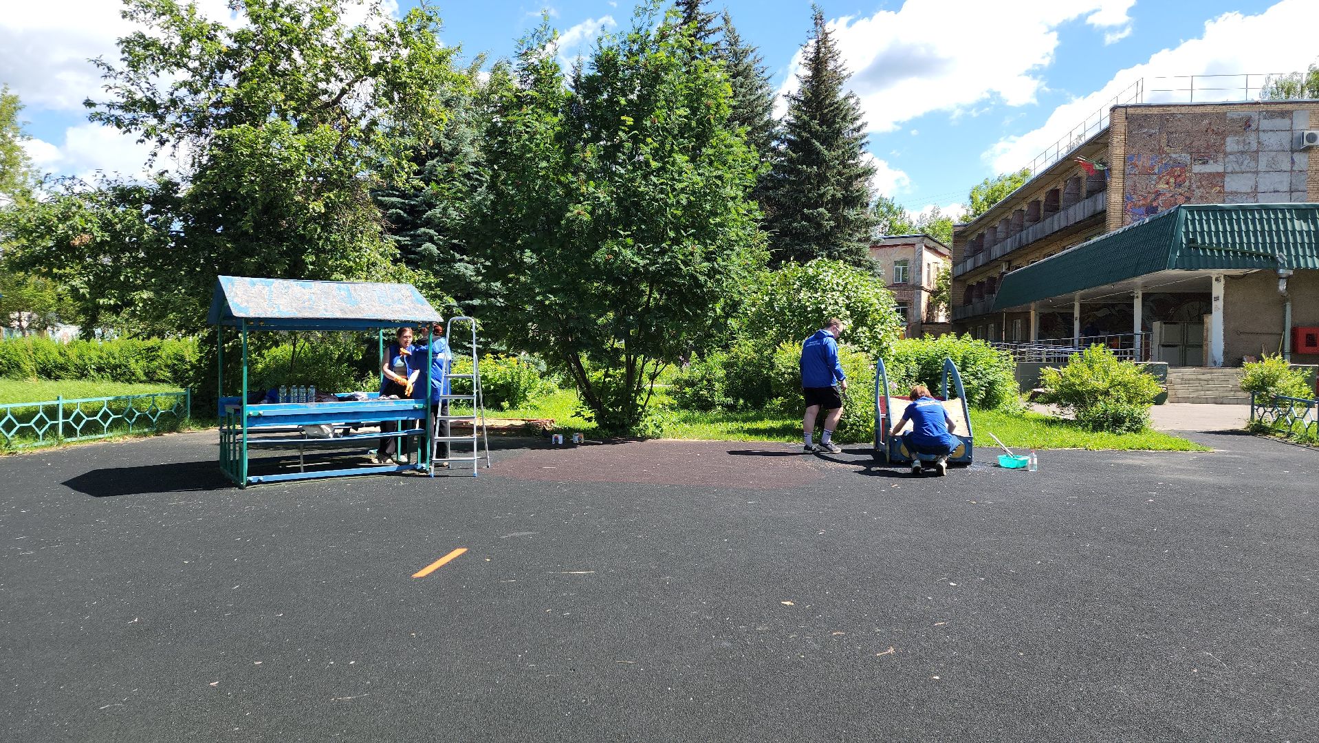 ивантеевка, центр социального обслуживания, благоустройство, детская игровая площадка, ремонт детских площадок,волонтерское движение,