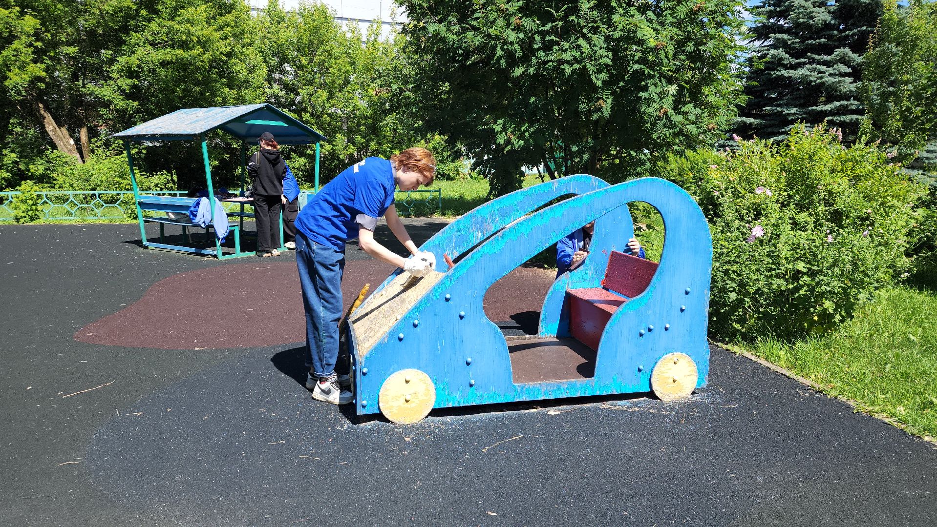 ивантеевка, центр социального обслуживания, благоустройство, детская игровая площадка, ремонт детских площадок,волонтерское движение,