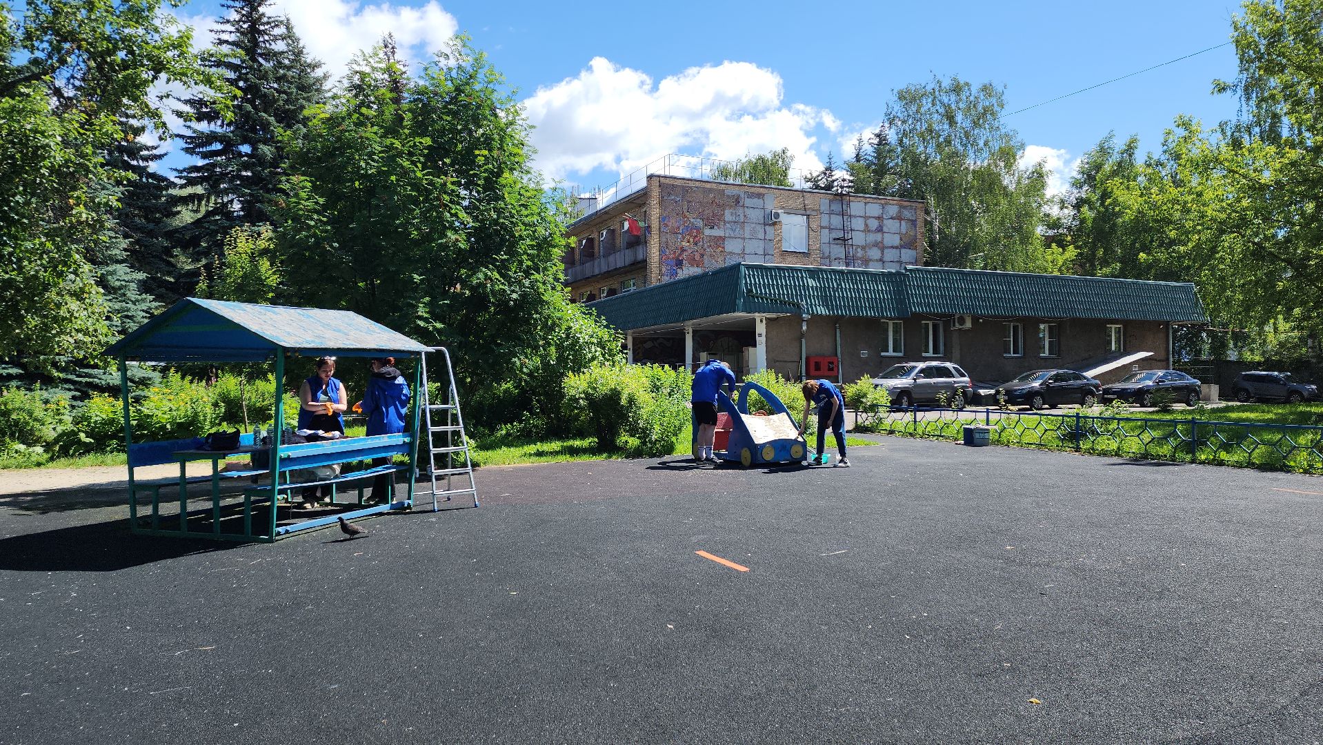 ивантеевка, центр социального обслуживания, благоустройство, детская игровая площадка, ремонт детских площадок,волонтерское движение,