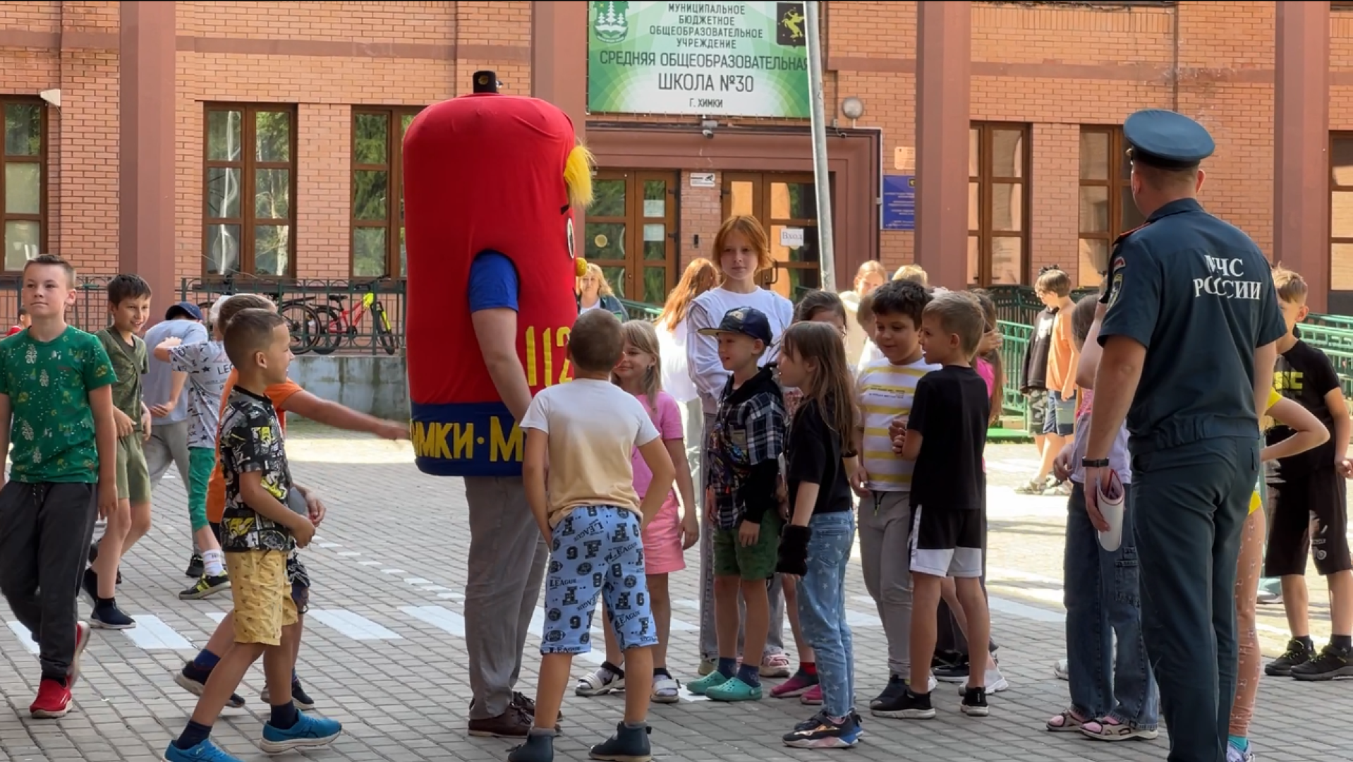 химки, пожарные, школьный лагерь, пожарная безопасность,профилактика пожаров,