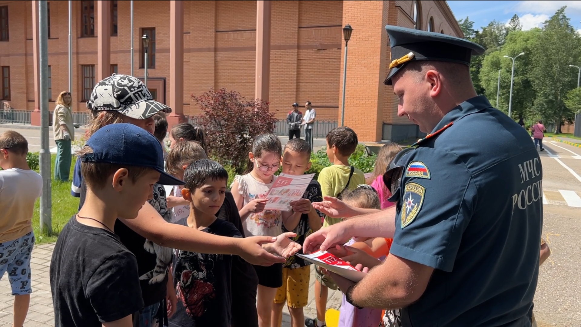 химки, пожарные, школьный лагерь, пожарная безопасность,профилактика пожаров,