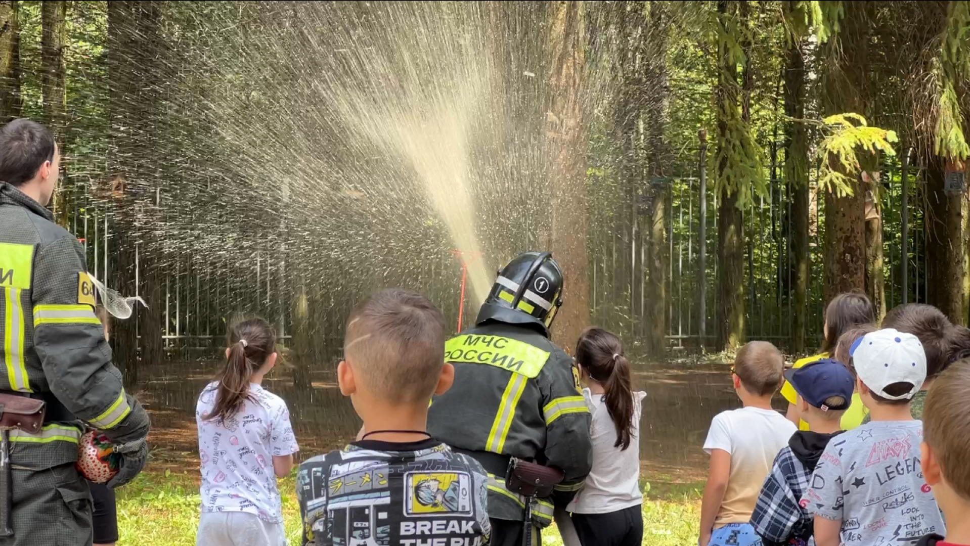 химки, пожарные, школьный лагерь, пожарная безопасность,профилактика пожаров,