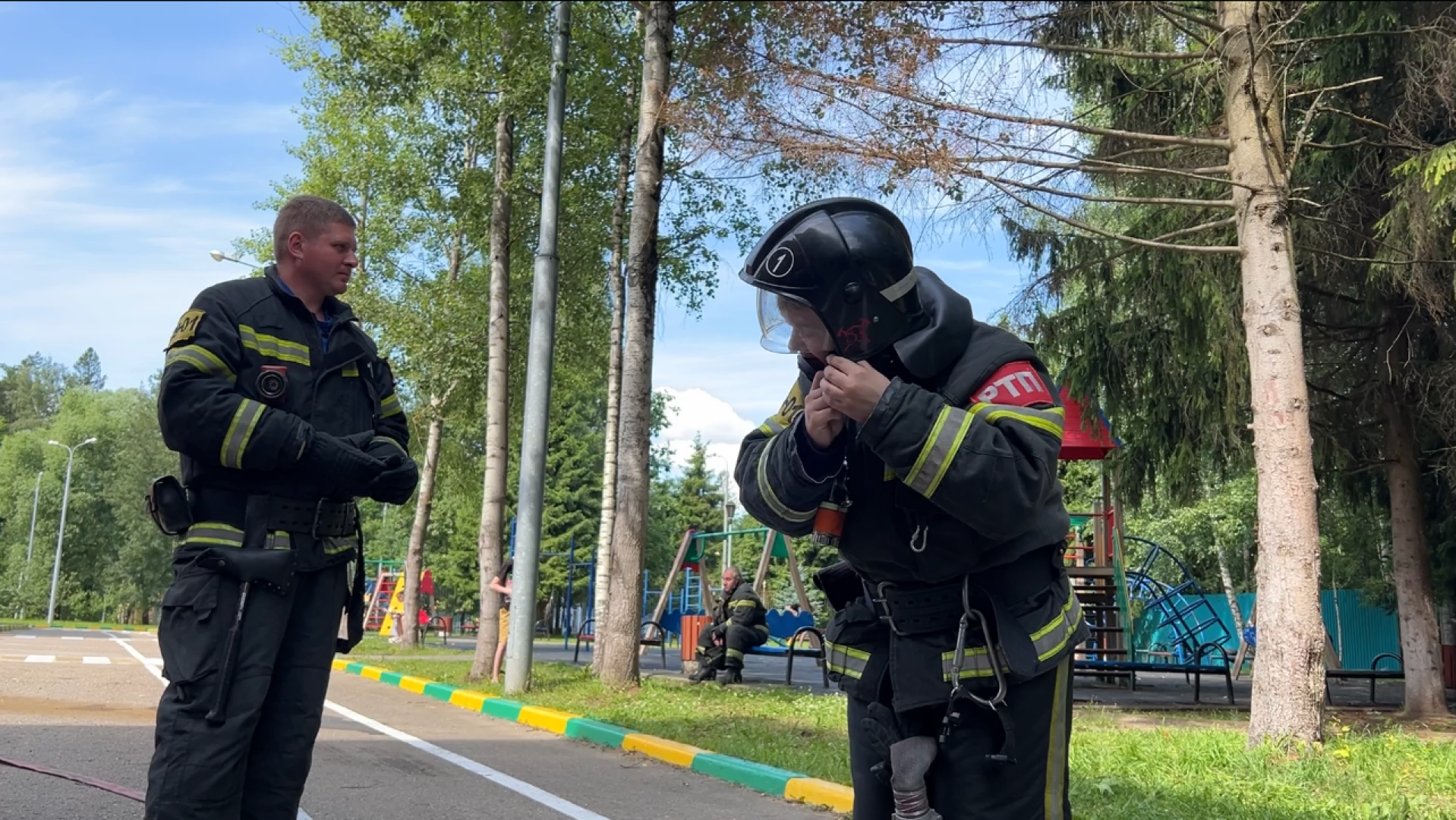 химки, пожарные, школьный лагерь, пожарная безопасность,профилактика пожаров,