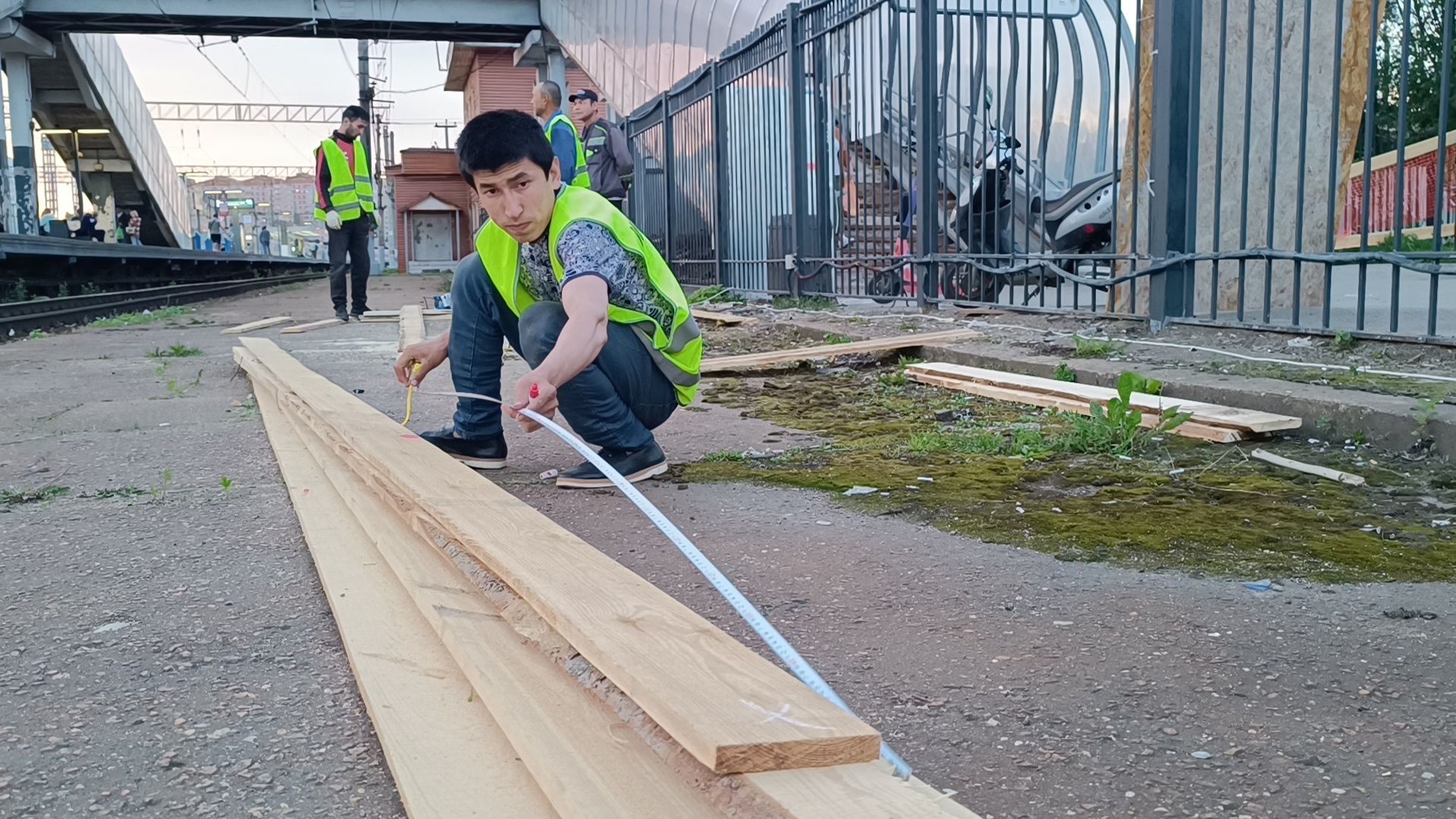 ремонт, мост, лобня,