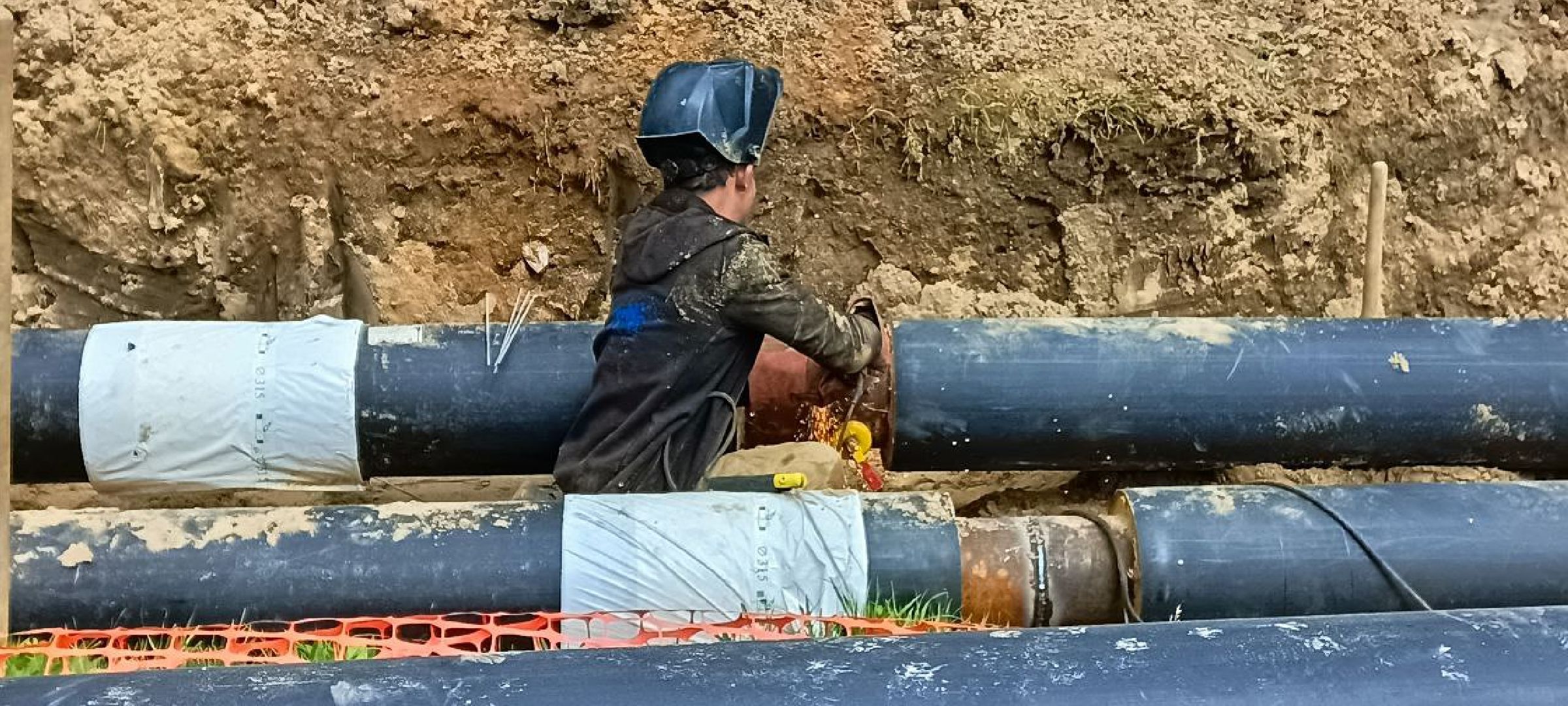 Талдом, Запрудня, Ремонт теплосетей,