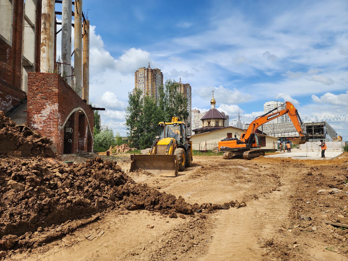 Подольск, никольский храм, Долгострой, Строительство,