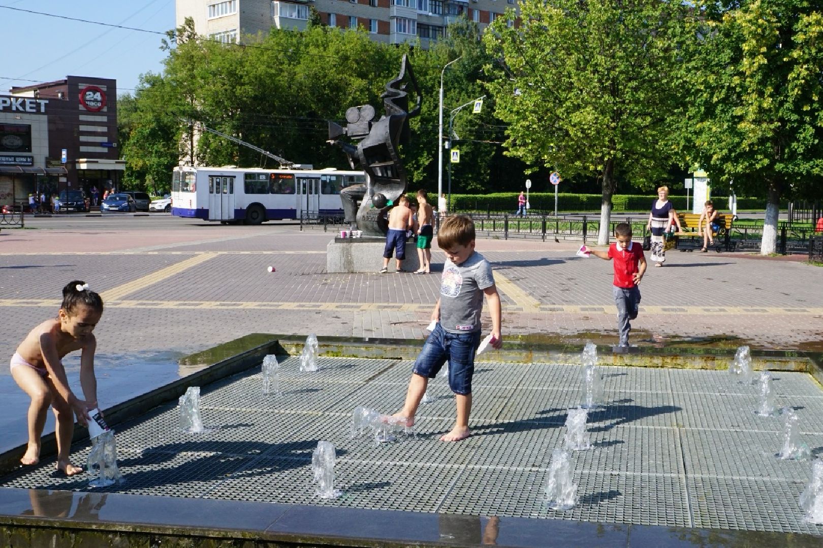 Подольск, фонтаны, благоустройство