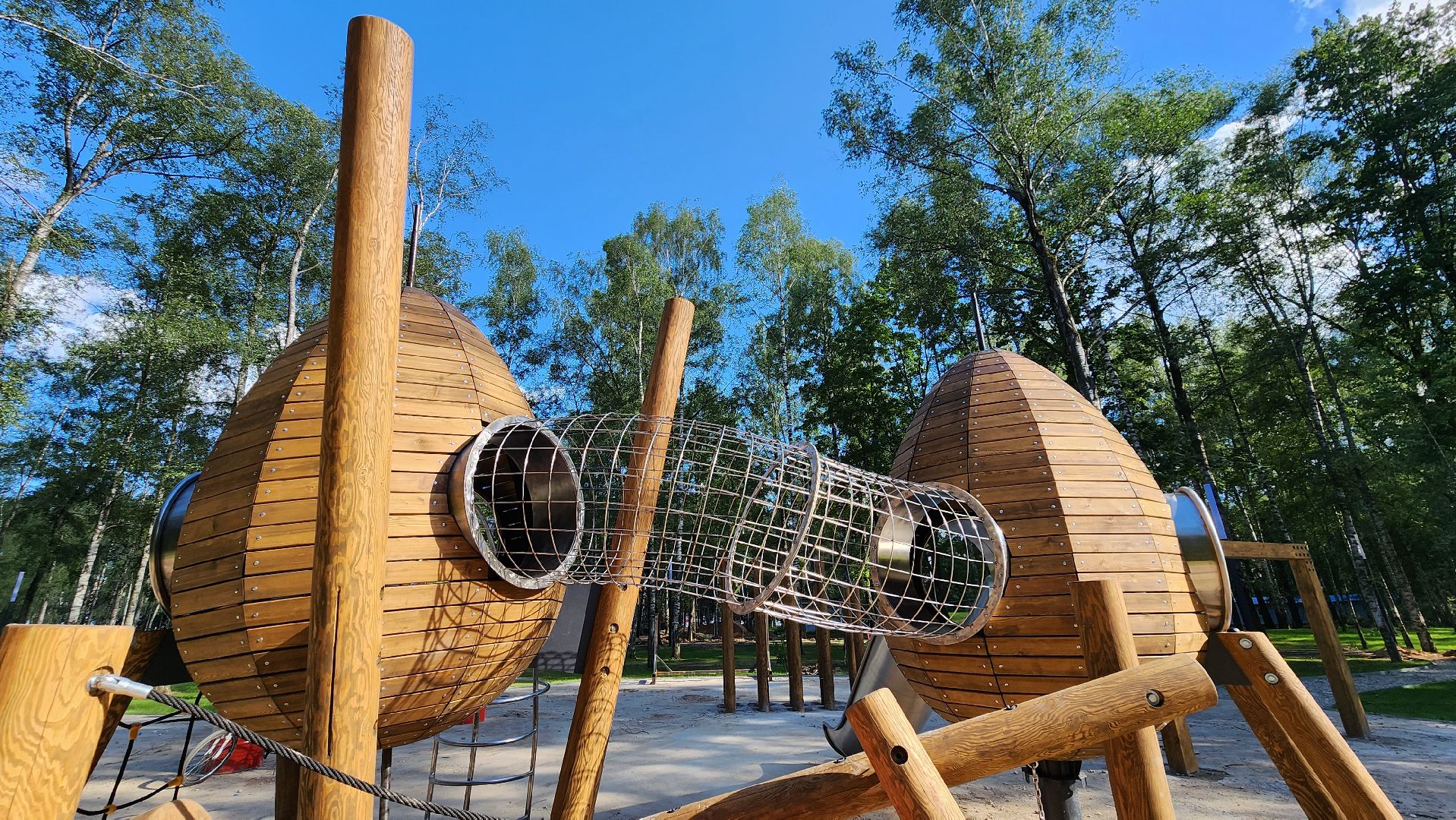 детская площадка, Парк, Лобня,