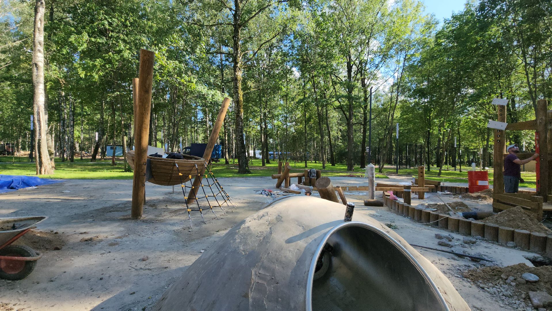 детская площадка, Парк, Лобня,