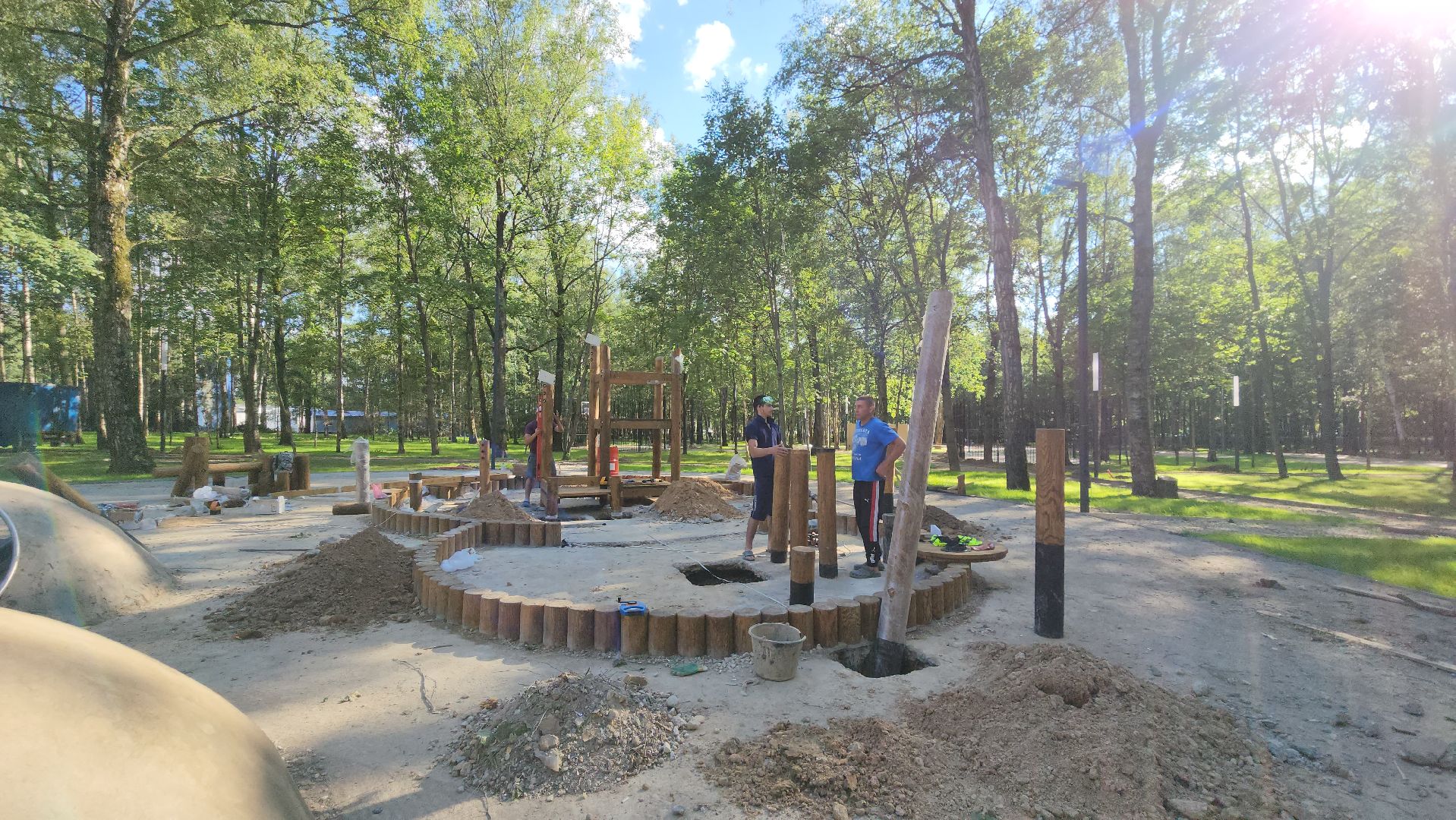 детская площадка, Парк, Лобня,