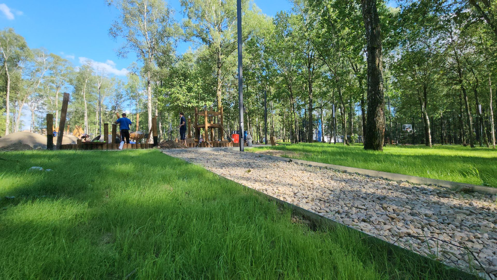 детская площадка, Парк, Лобня,