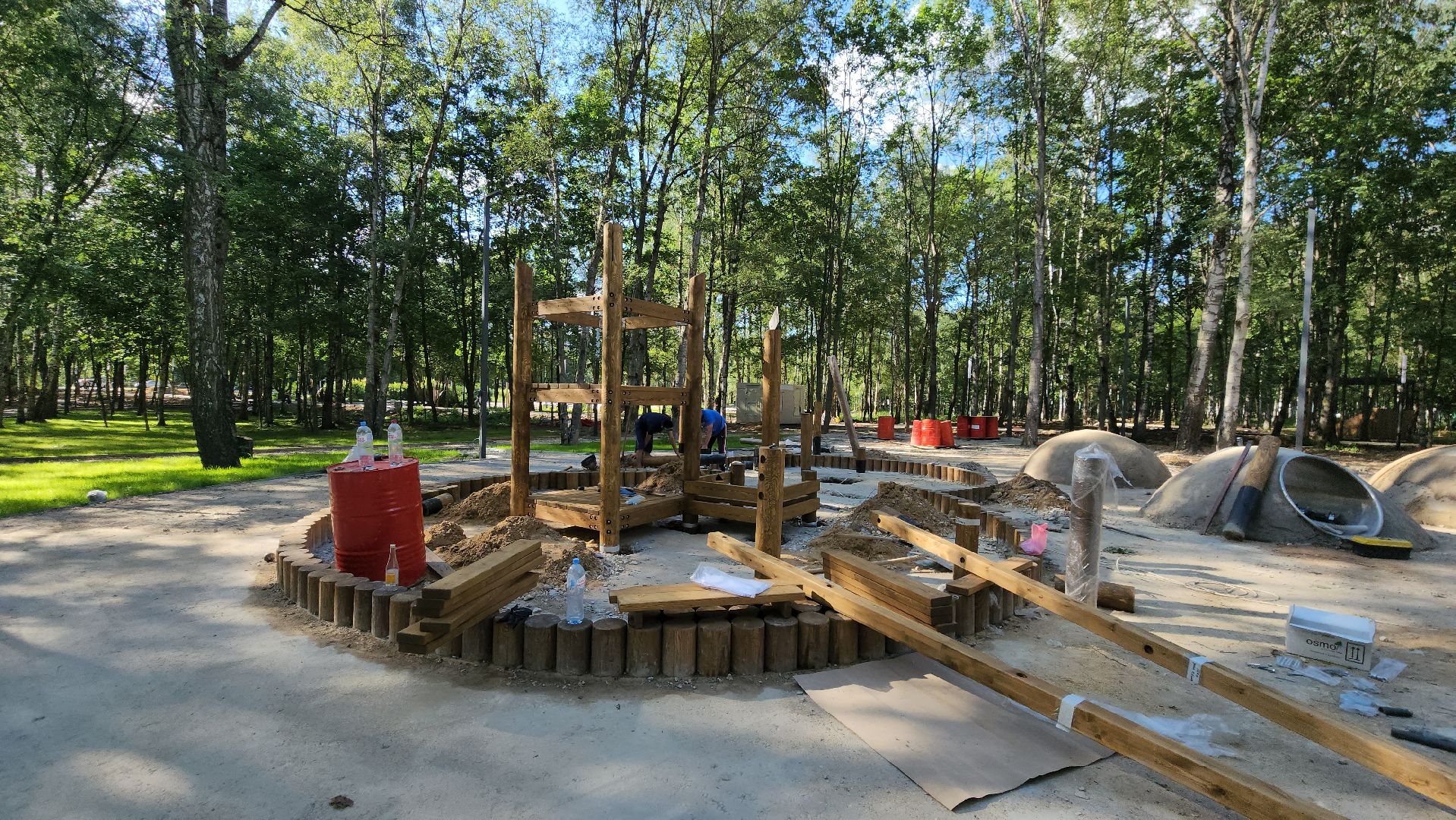 детская площадка, Парк, Лобня,