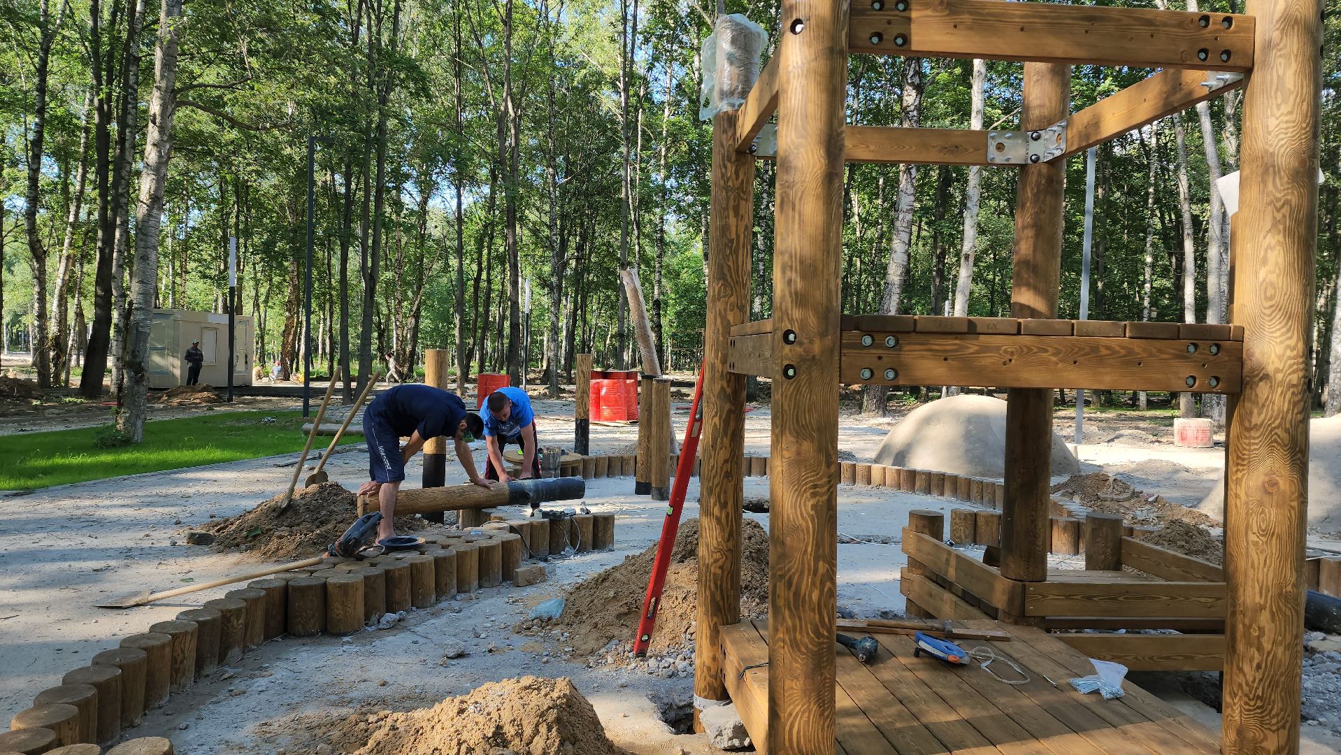 детская площадка, Парк, Лобня,