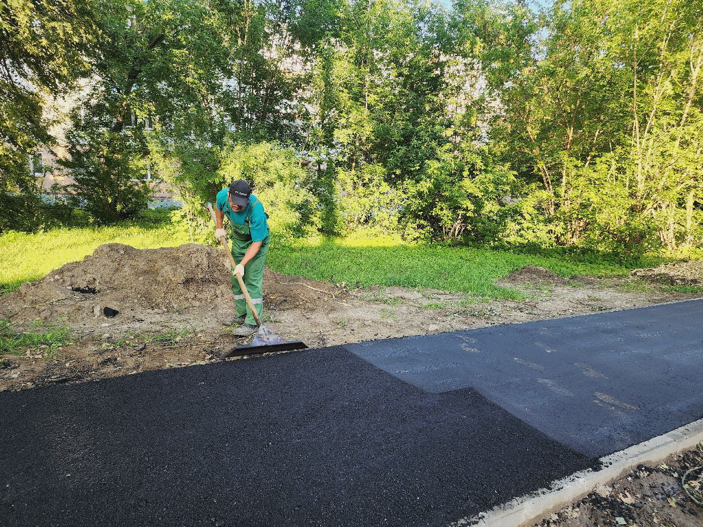 Егорьевск, Народная тропа, Дорожка, Асфальт, Подмосковье, Московская область,