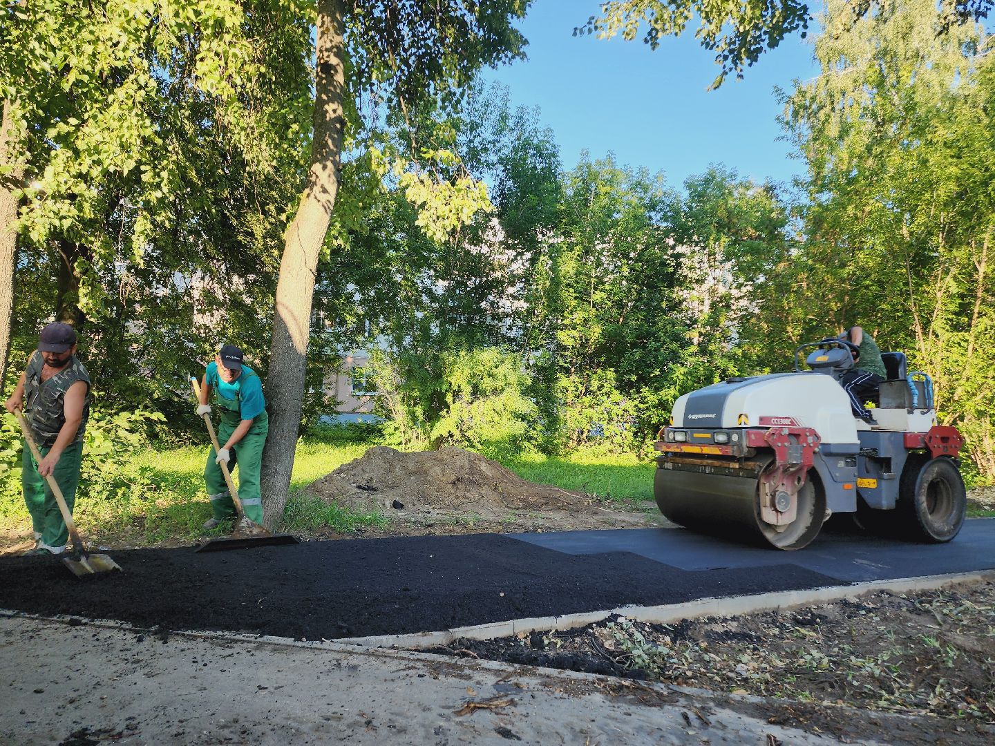 Егорьевск, Народная тропа, Дорожка, Асфальт, Подмосковье, Московская область,