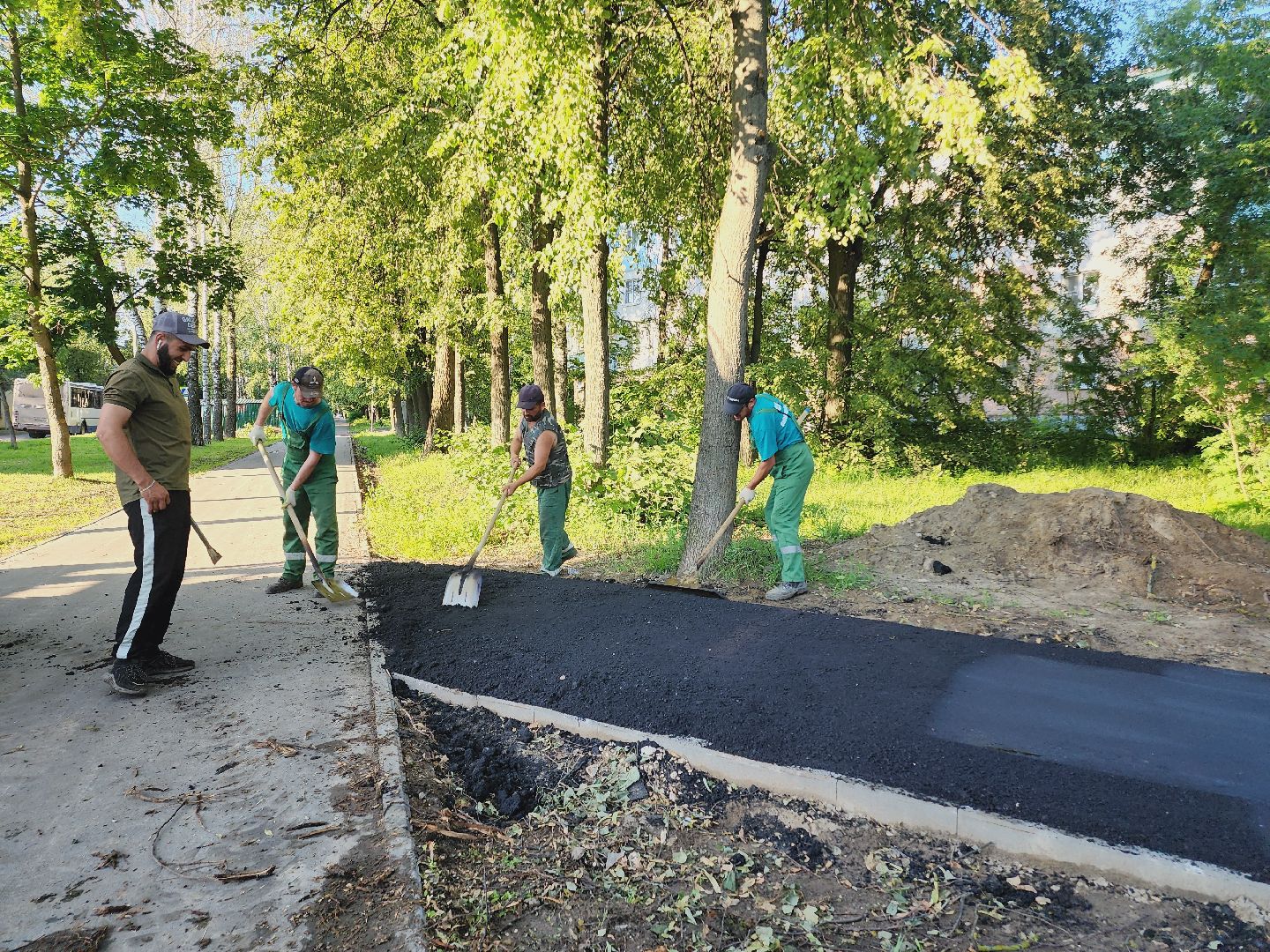 Егорьевск, Народная тропа, Дорожка, Асфальт, Подмосковье, Московская область,