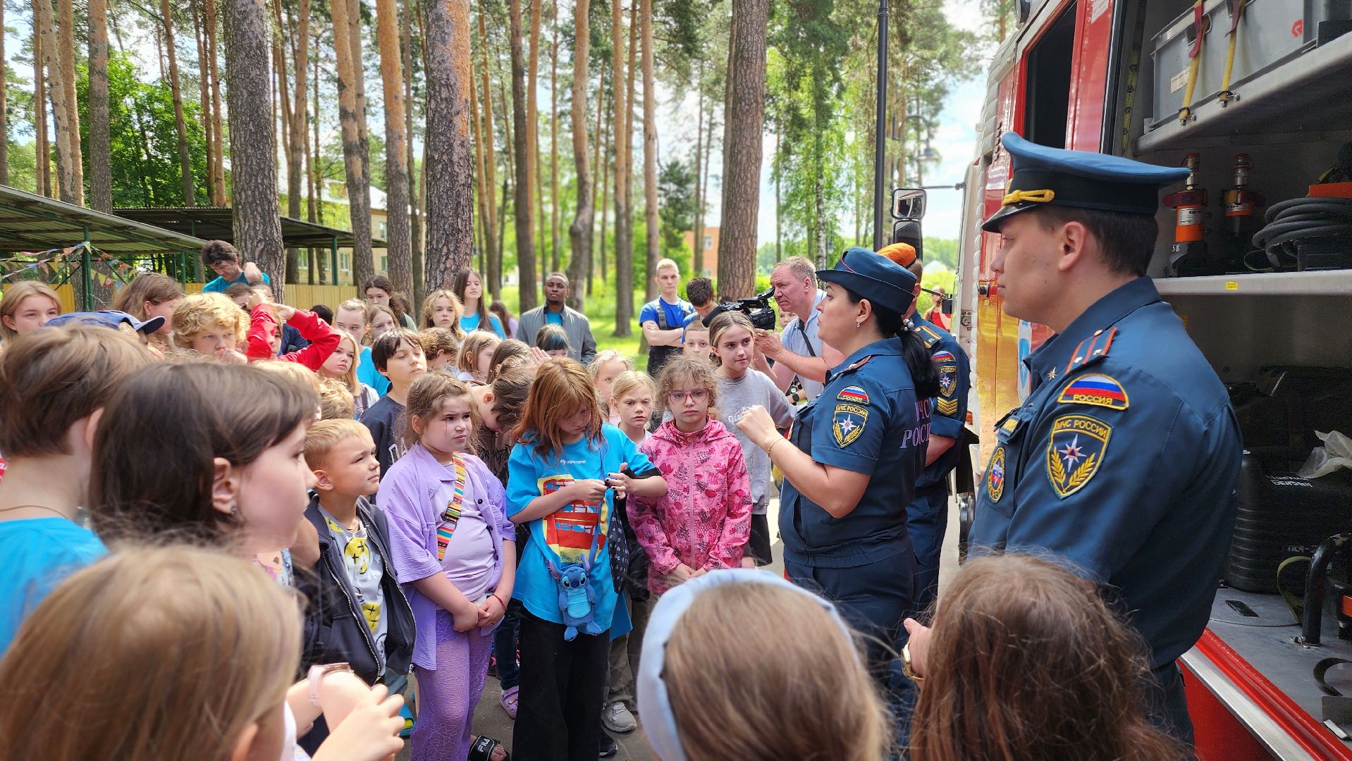 летний лагерь, каникулы, пожарная безопасность, МЧС, Домодедово, профилактика пожаров,