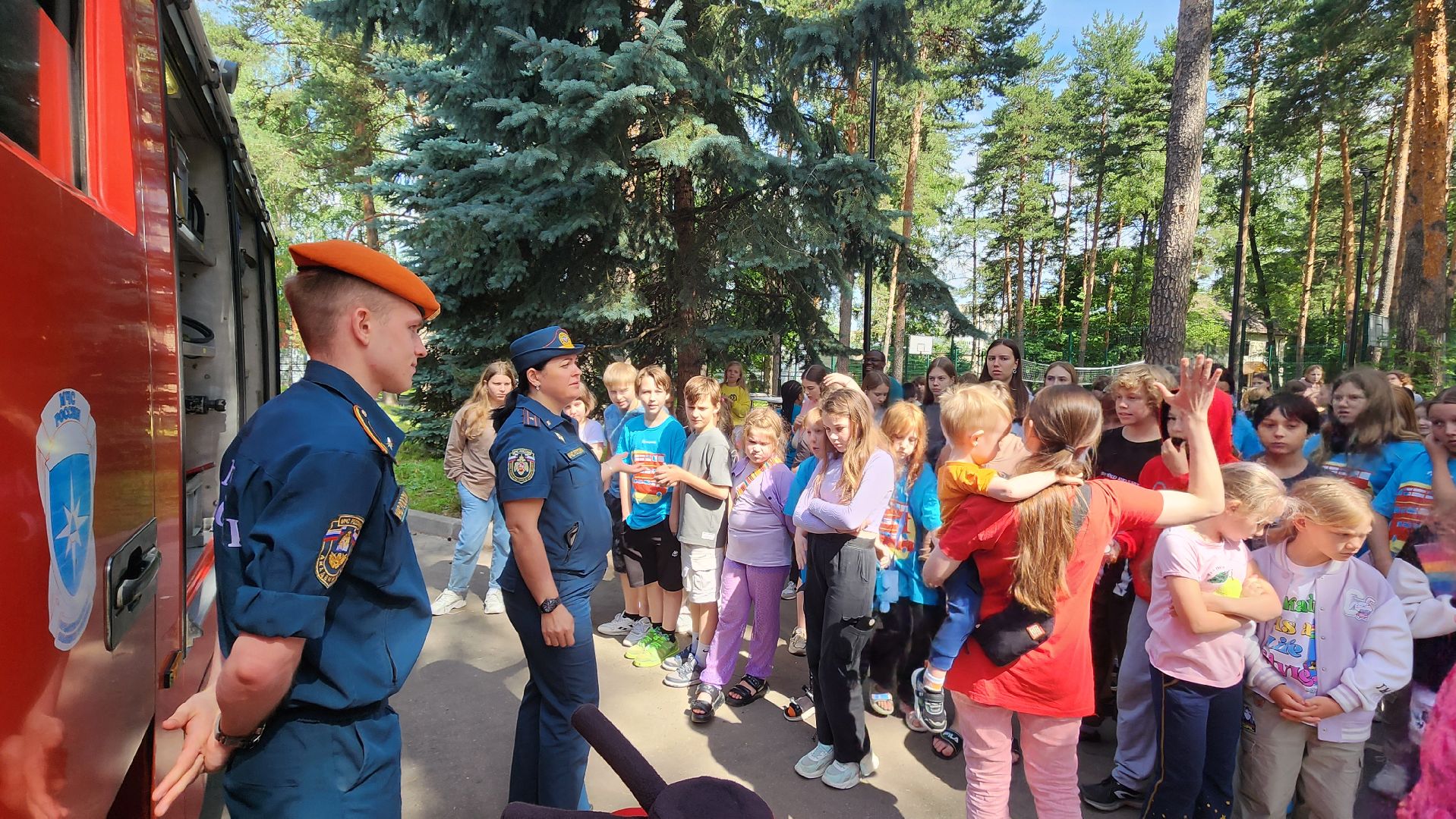 летний лагерь, каникулы, пожарная безопасность, МЧС, Домодедово, профилактика пожаров,