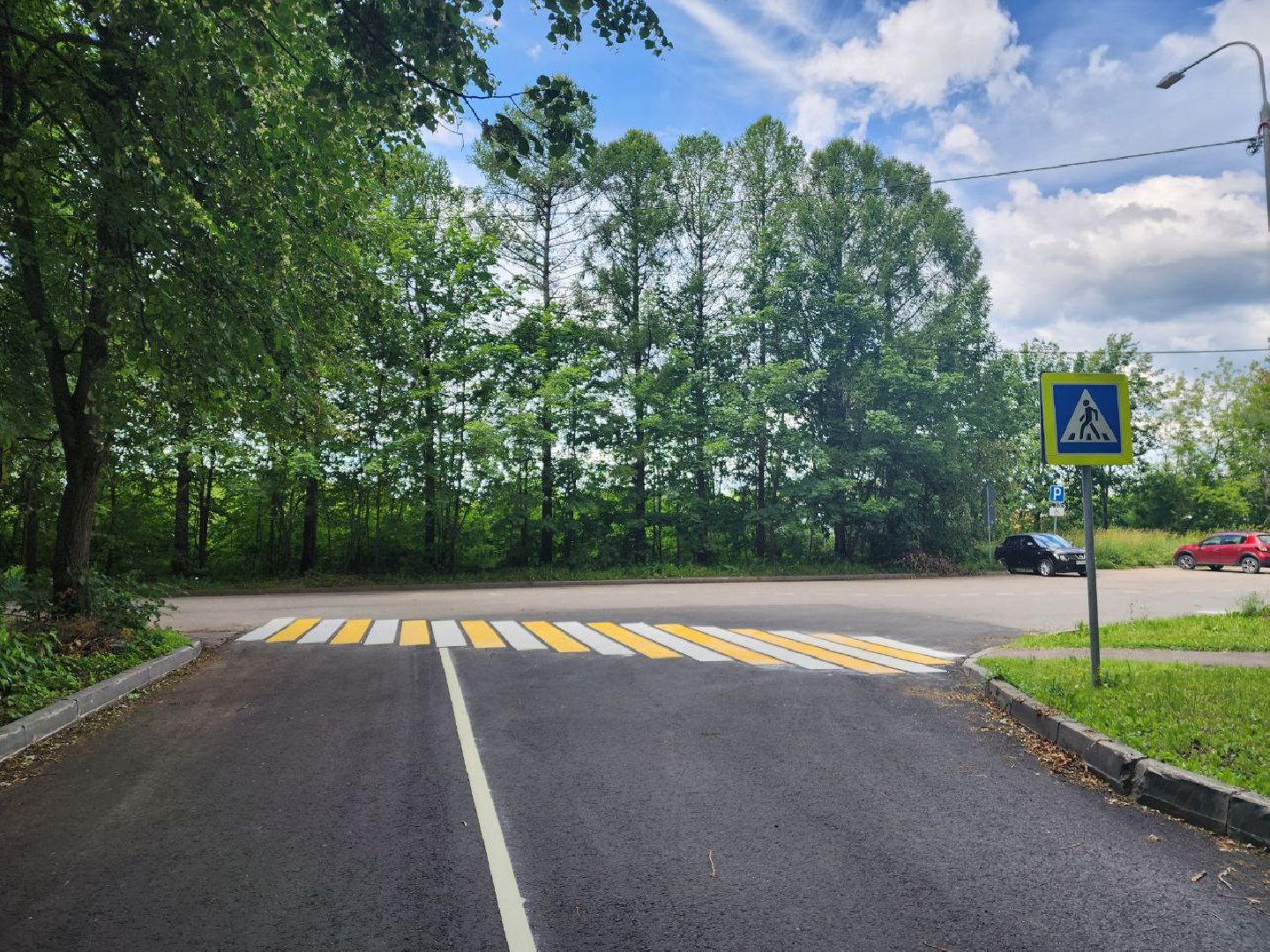 пущино, серпухов, дороги, пешеходная разметка, пешеходные переходы,